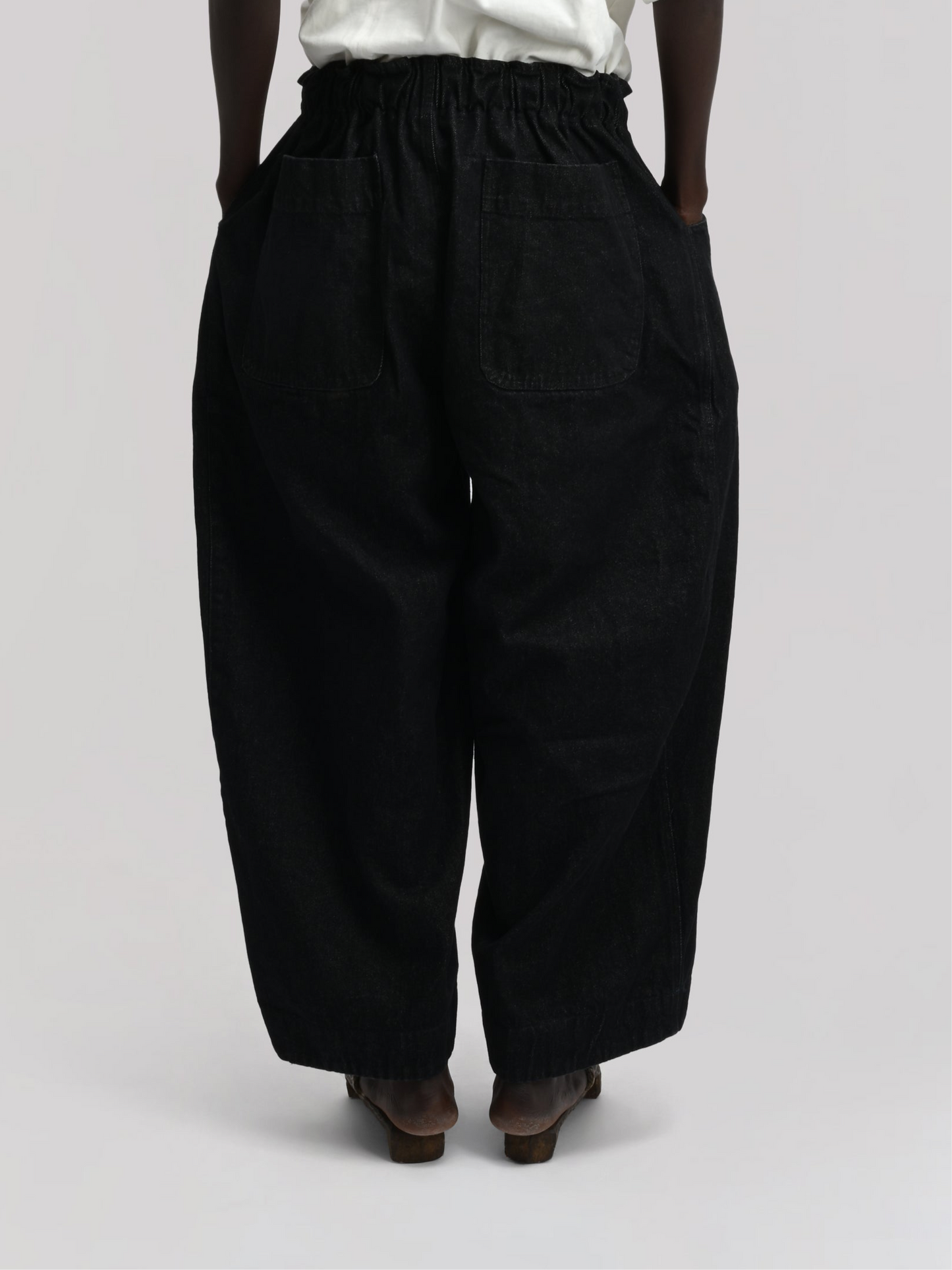 Fisherman Pant – Stonewashed Kojima Denim – Black