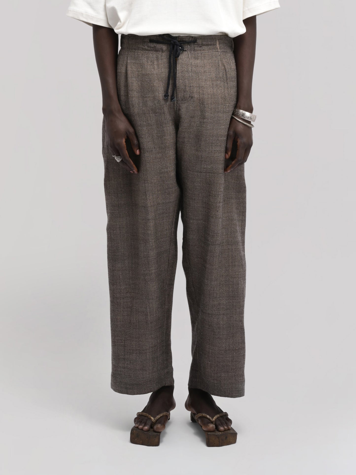 Farmer Pant – Handwoven Wool – Earthy Brown