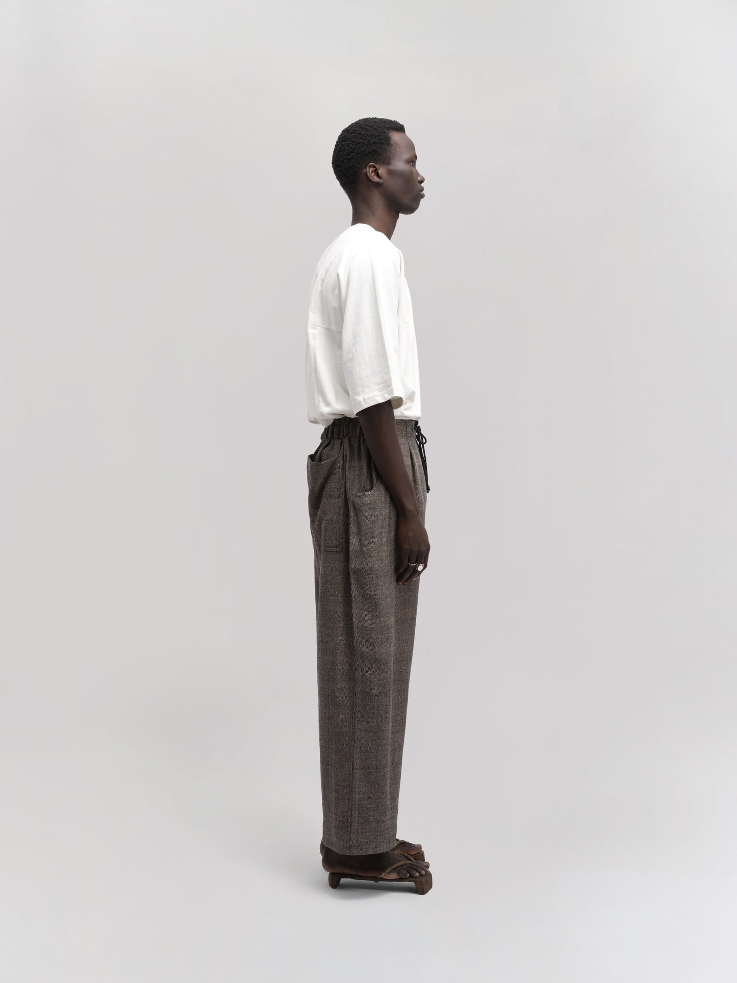 Farmer Pant – Handwoven Wool – Earthy Brown
