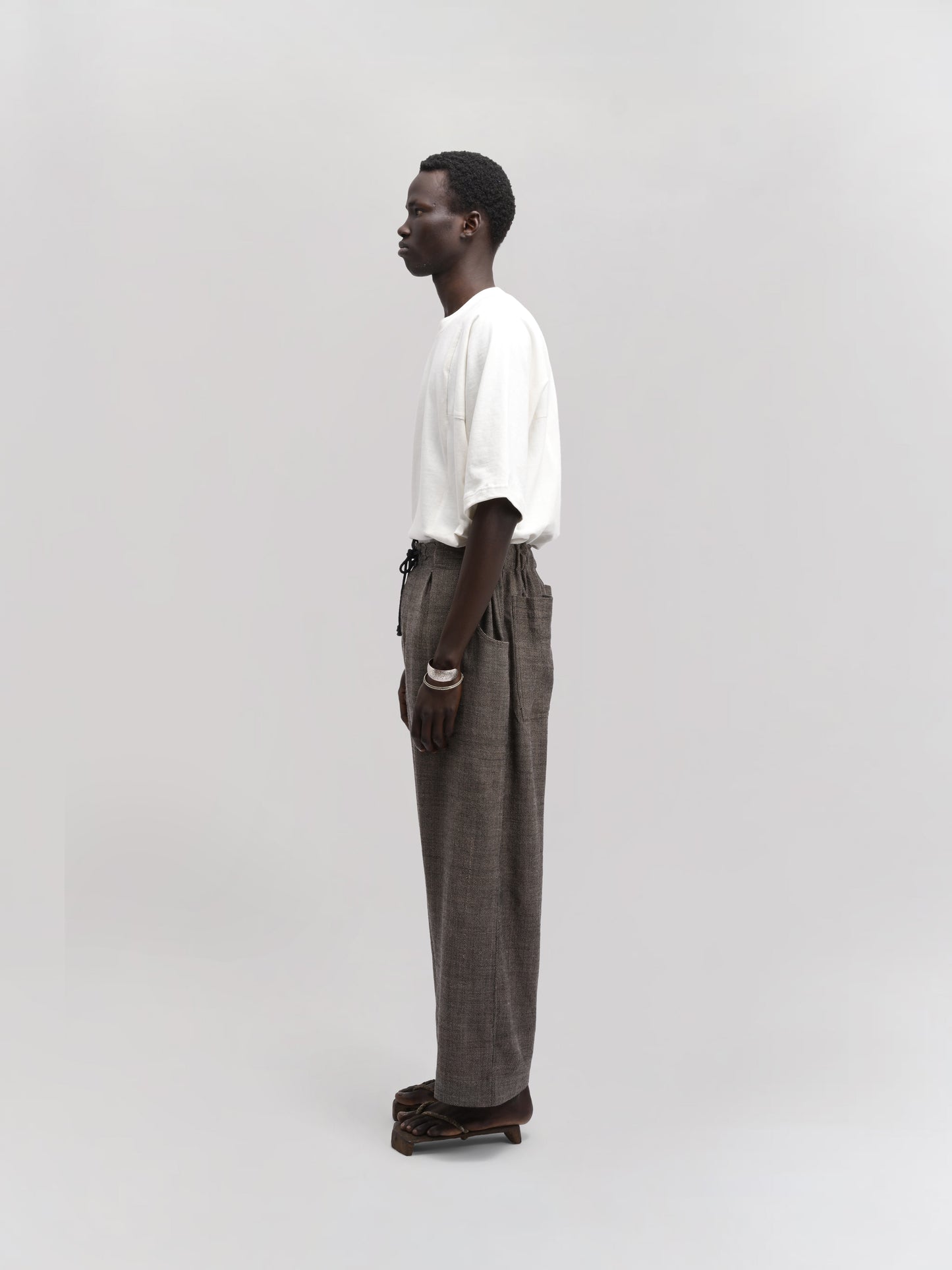Farmer Pant – Handwoven Wool – Earthy Brown