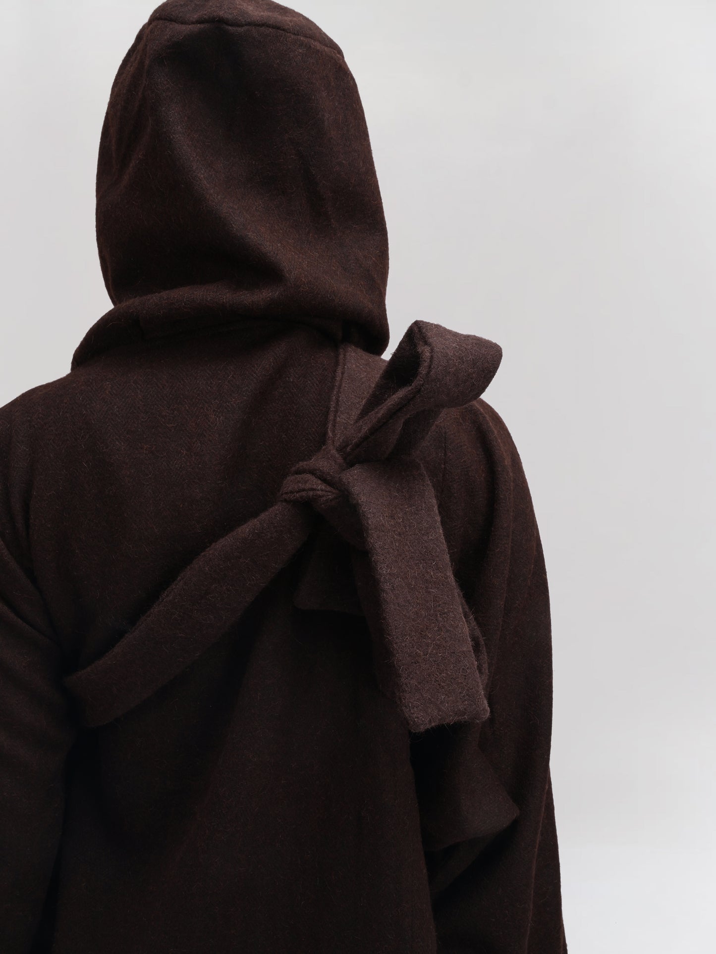 Peardrop Bag – Handwoven Yak & Sheep Wool – Brown