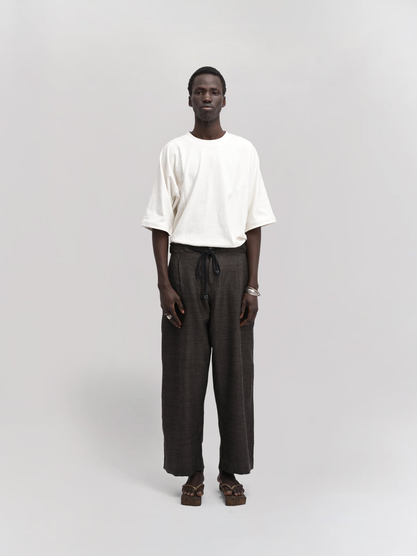 Farmer Pant – Handwoven Wool – Dark Brown