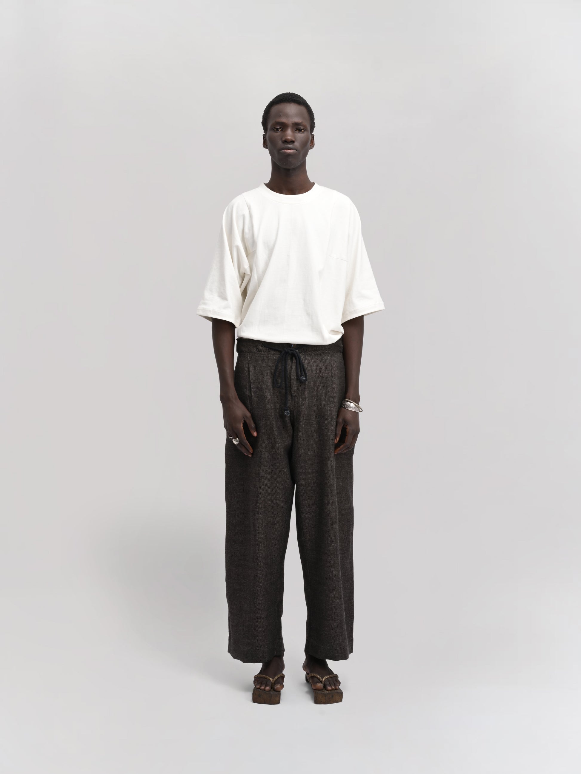 Farmer Pant – Handwoven Wool – Dark Brown