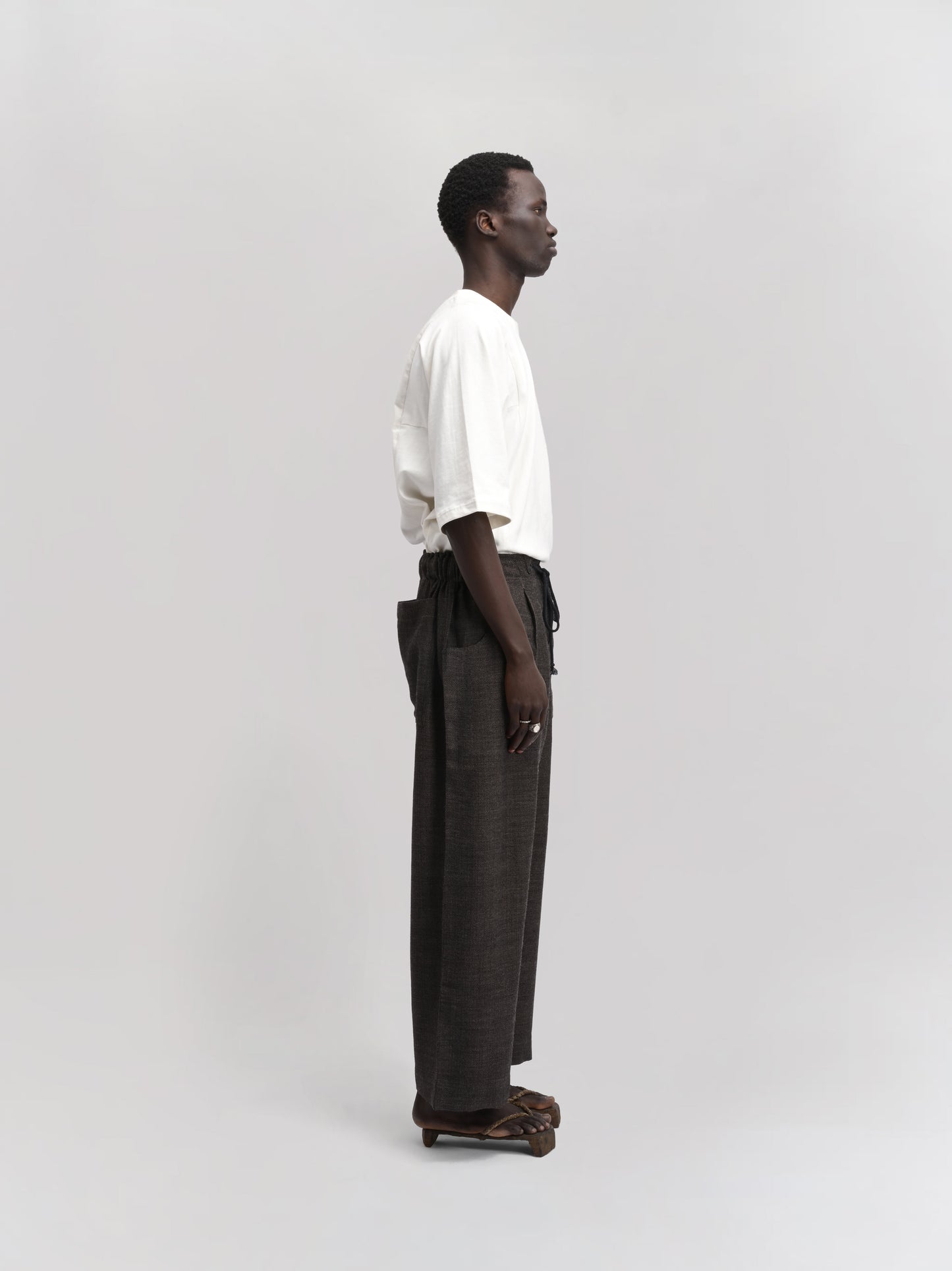 Farmer Pant – Handwoven Wool – Dark Brown