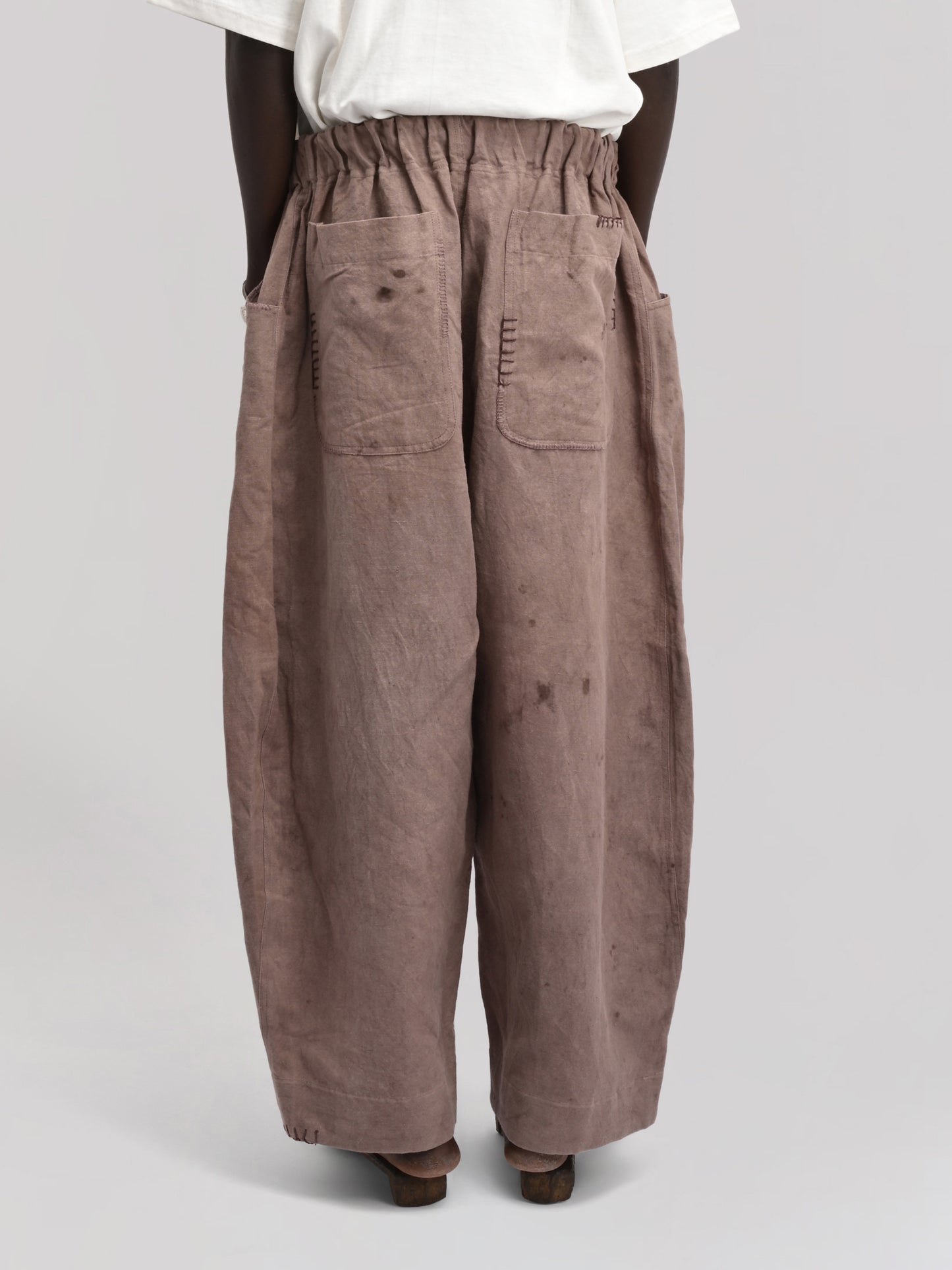 Fisherman Pant – Linen Cotton Blend – Clay Brown