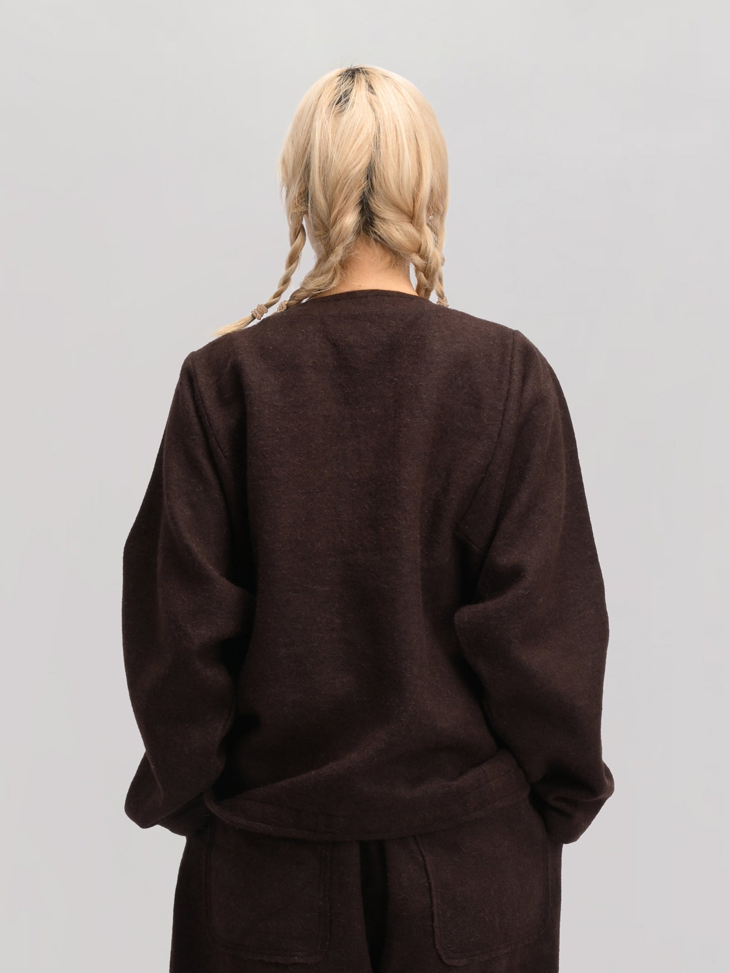 Beekeeper Jacket – Handwoven Yak Wool – Rich Brown