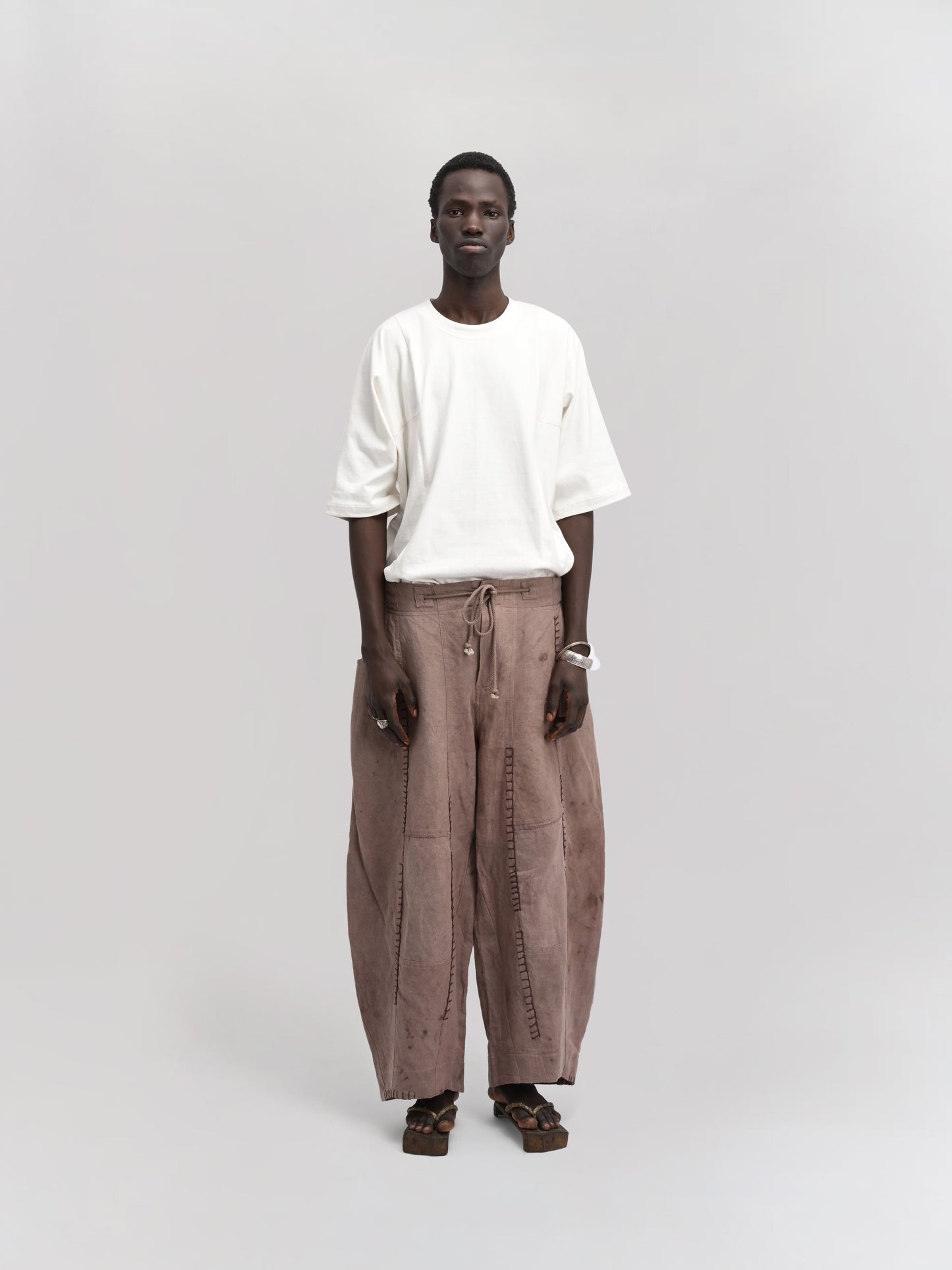 Fisherman Pant – Linen Cotton Blend – Clay Brown