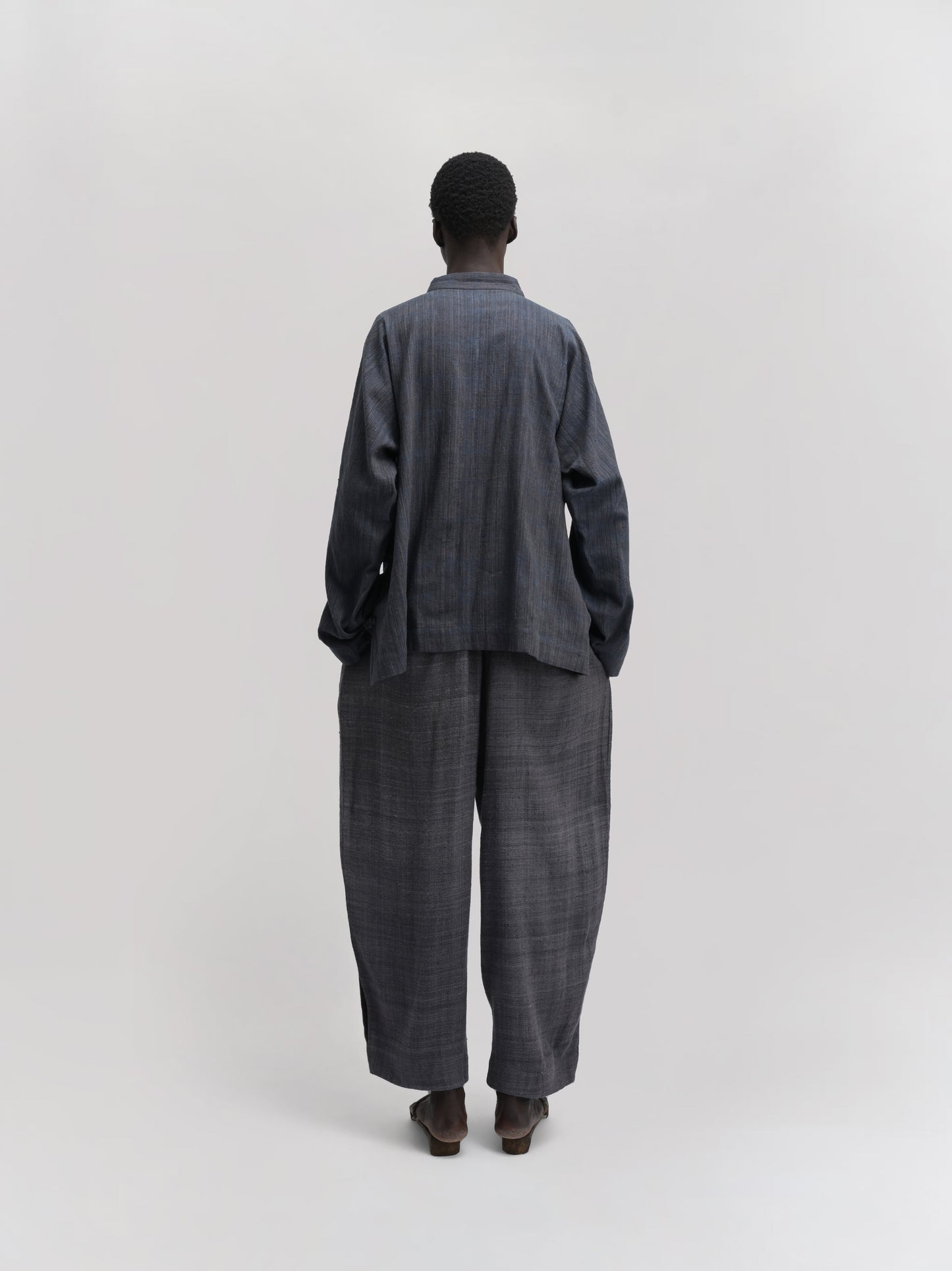 Shepherd Jacket – Handwoven Cotton – Gray