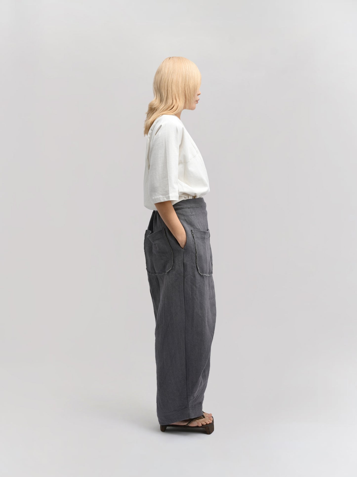 Shepherd Pant – Handwoven Organic Cotton – Grey