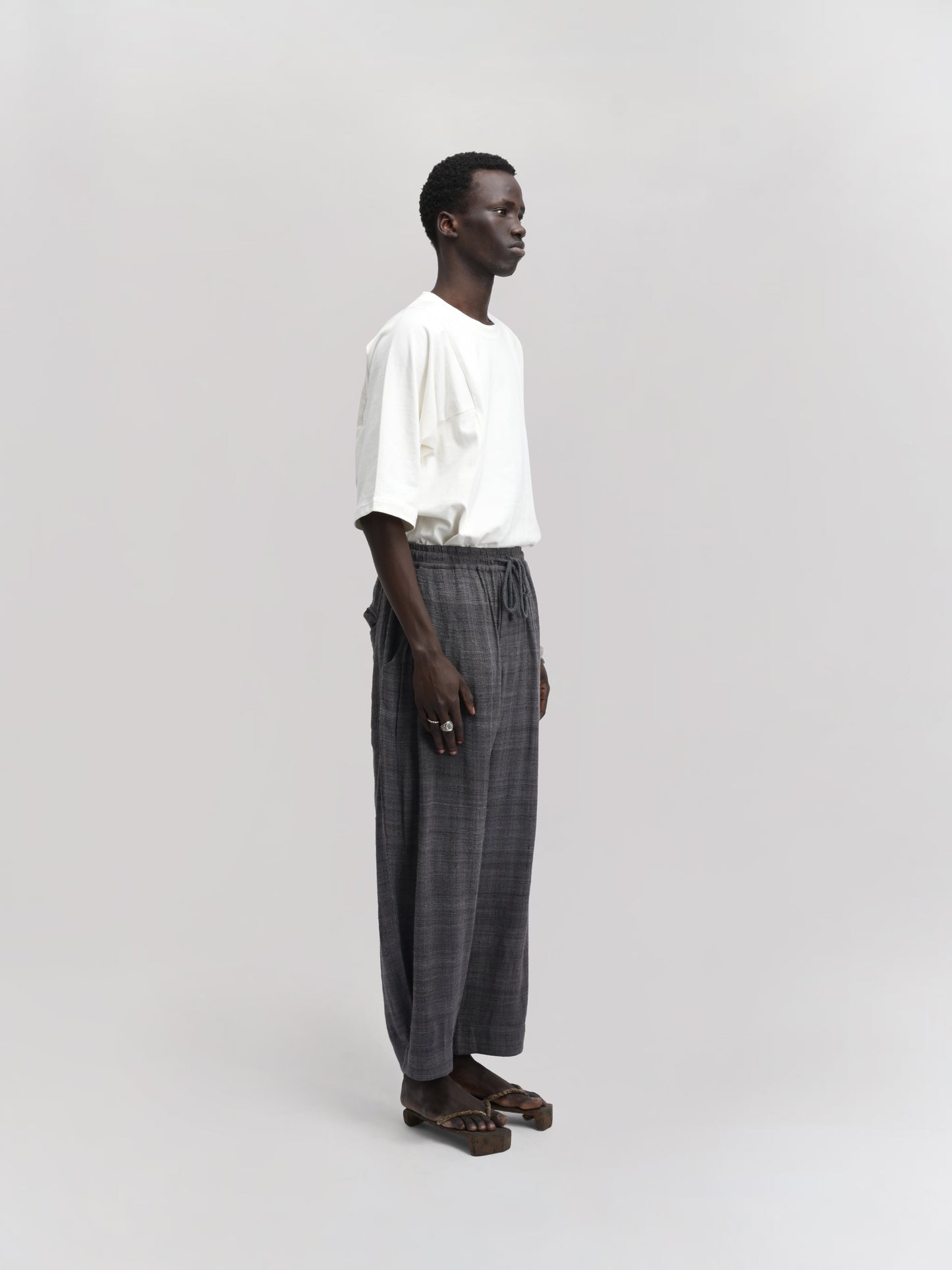 Beekeeper Pant – Handwoven Eri Silk – Deep Blue