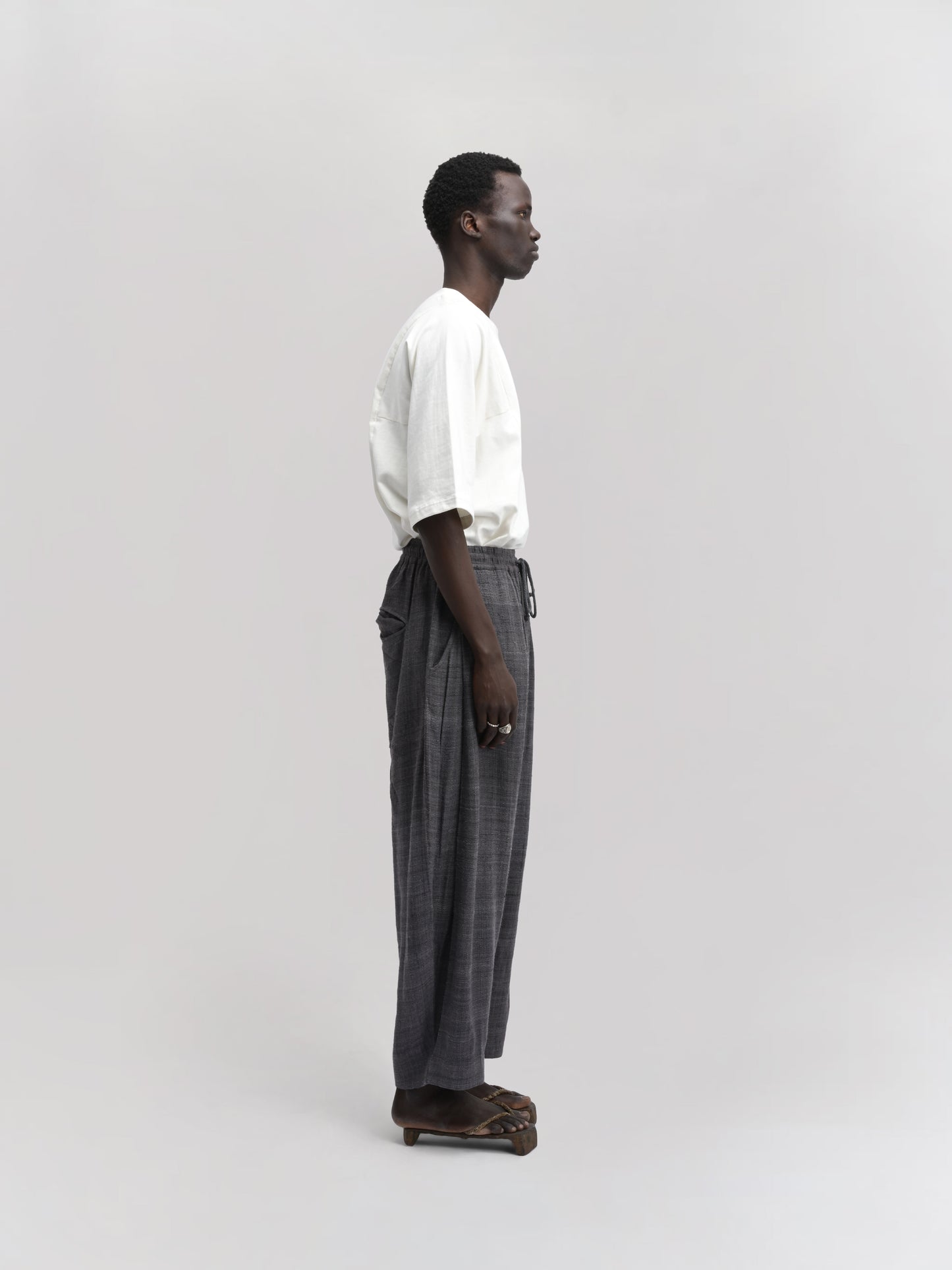 Beekeeper Pant – Handwoven Eri Silk – Deep Blue