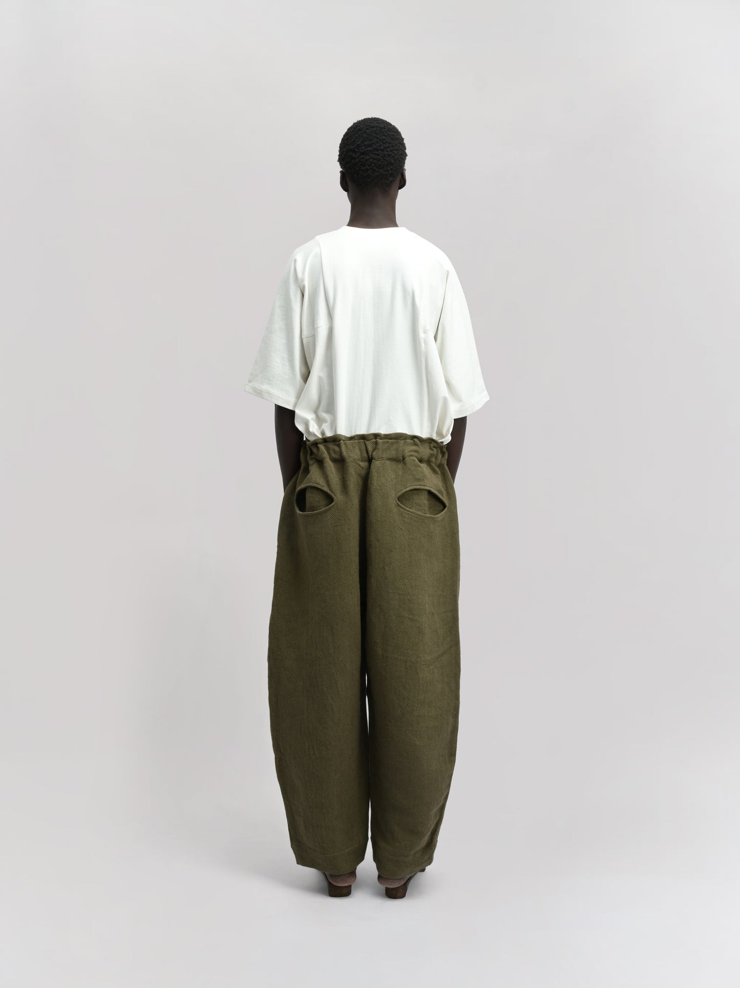 Sailor Pant – Handwoven Cotton – Dyed Green