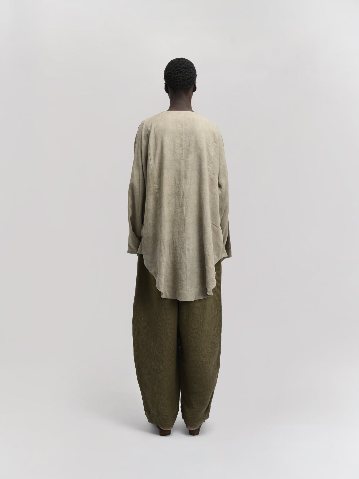 Fisherman Shirt – Linen Cotton Blend – Light Green