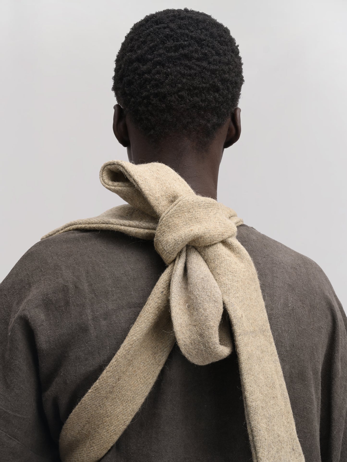 Peardrop Bag – Handwoven Yak & Sheep Wool – Light Green