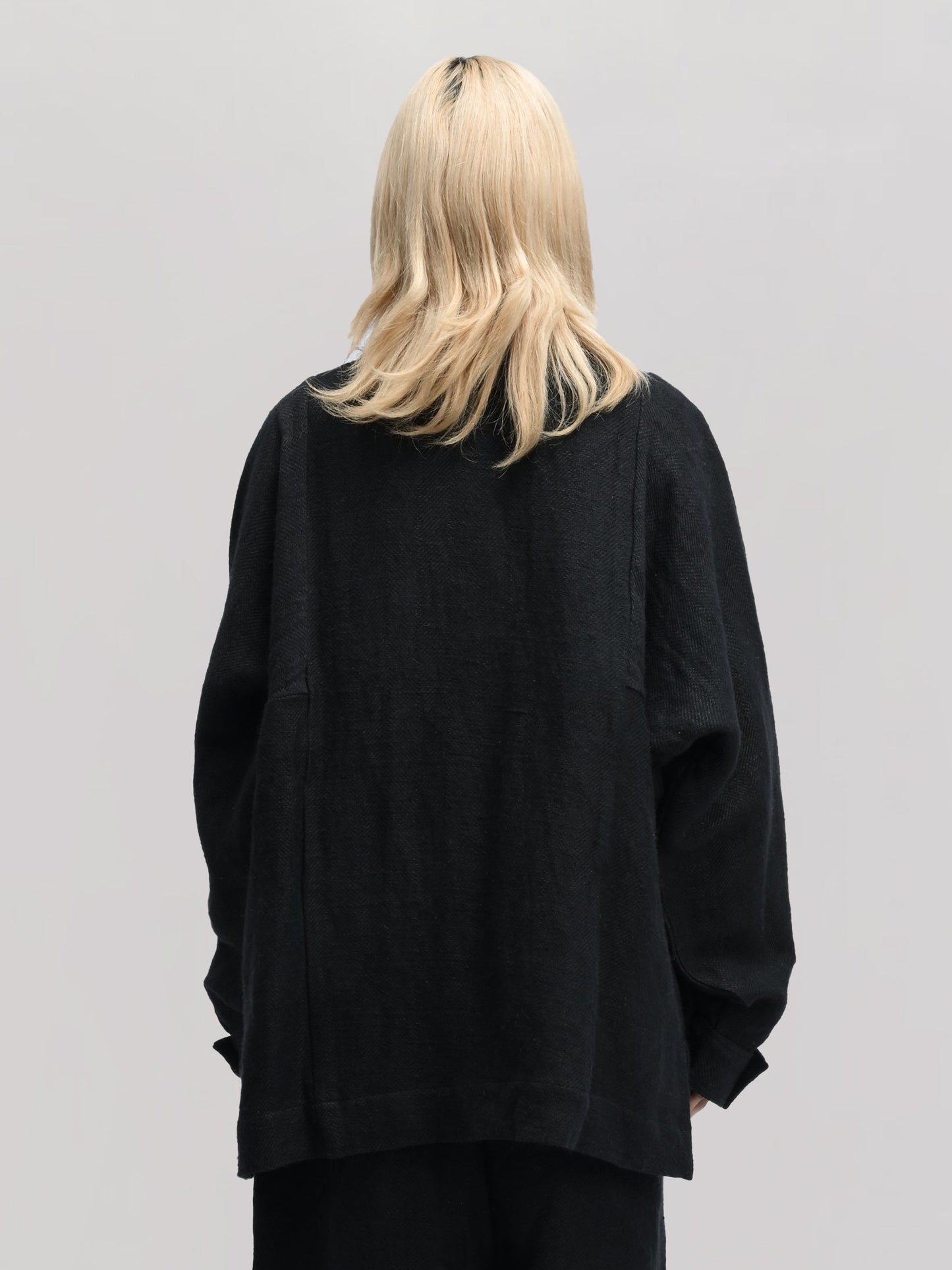 Farmer Jacket – Handwoven Cotton – Charcoal Black