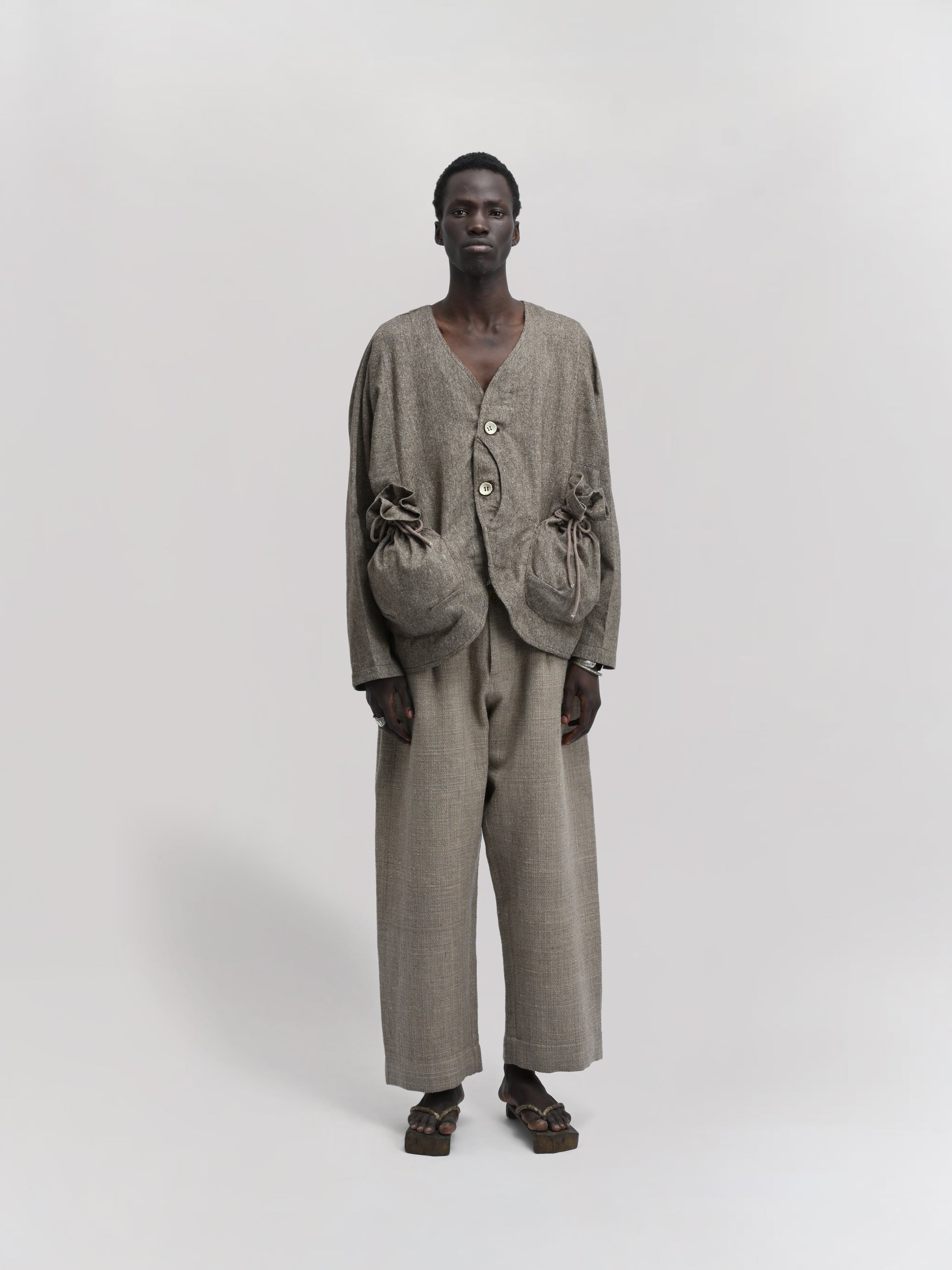 Beekeeper Jacket – Antique Herringbone – Taupe Brown