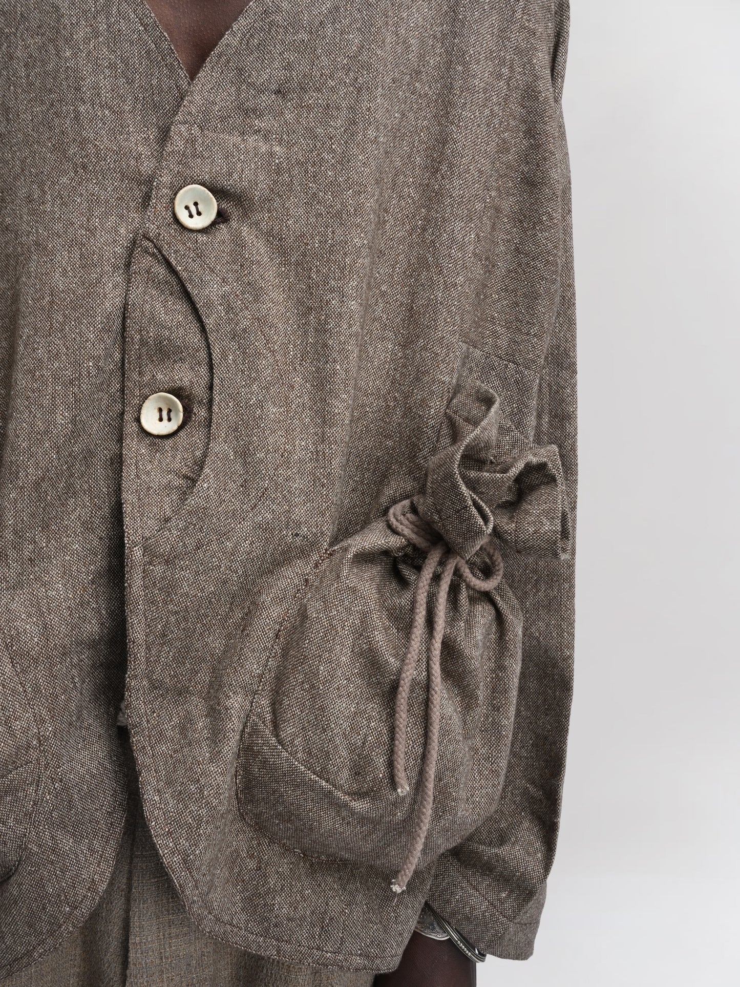 Beekeeper Jacket – Antique Herringbone – Taupe Brown