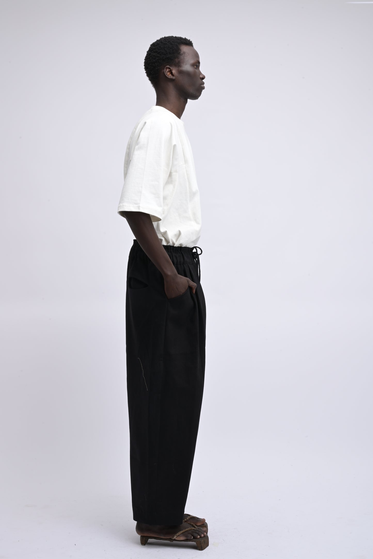 Farmer Pant – Handwoven Cotton – Dyed Black