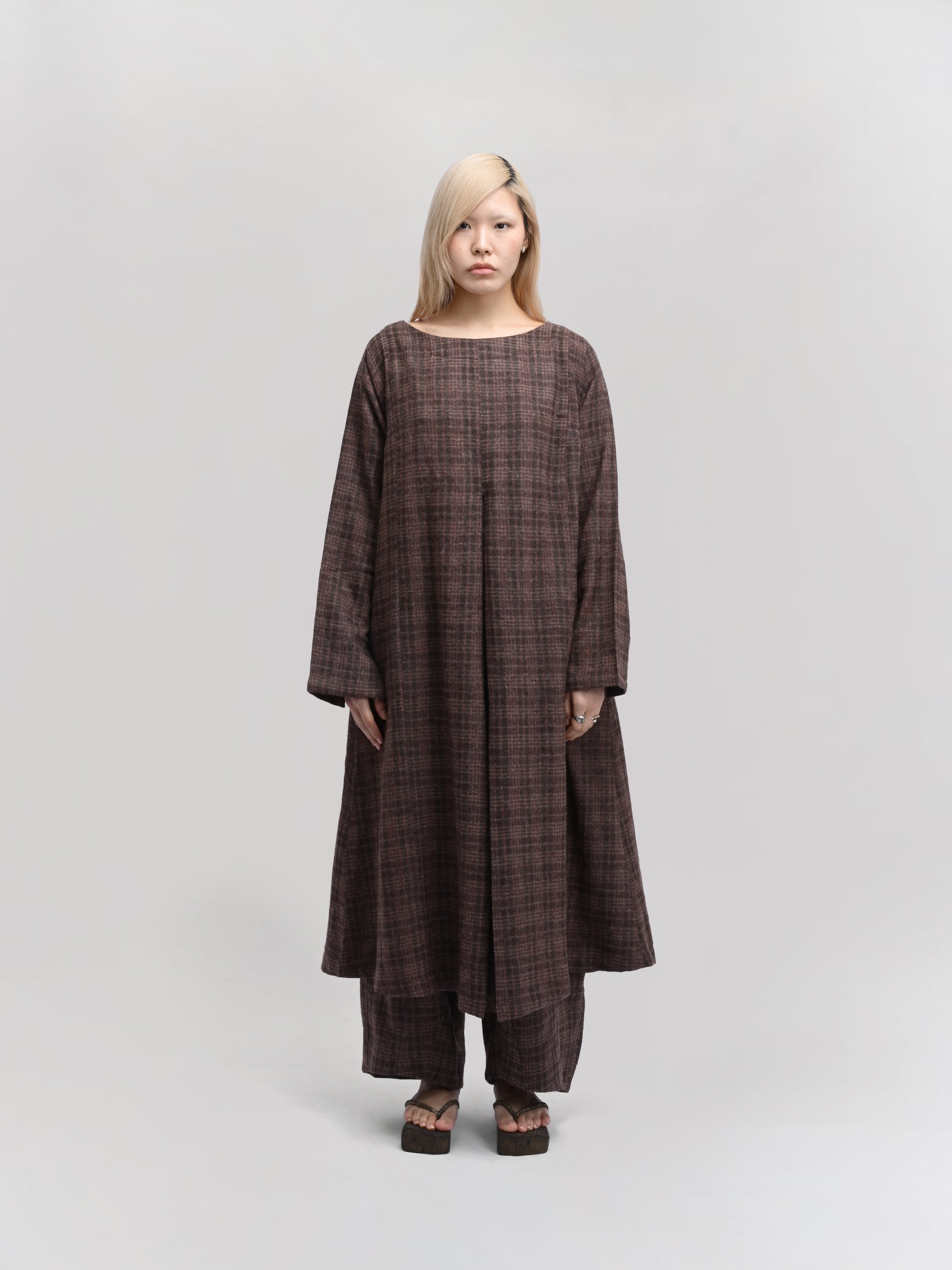 Sailor Dress – Handwoven Sheep Wool – Brown