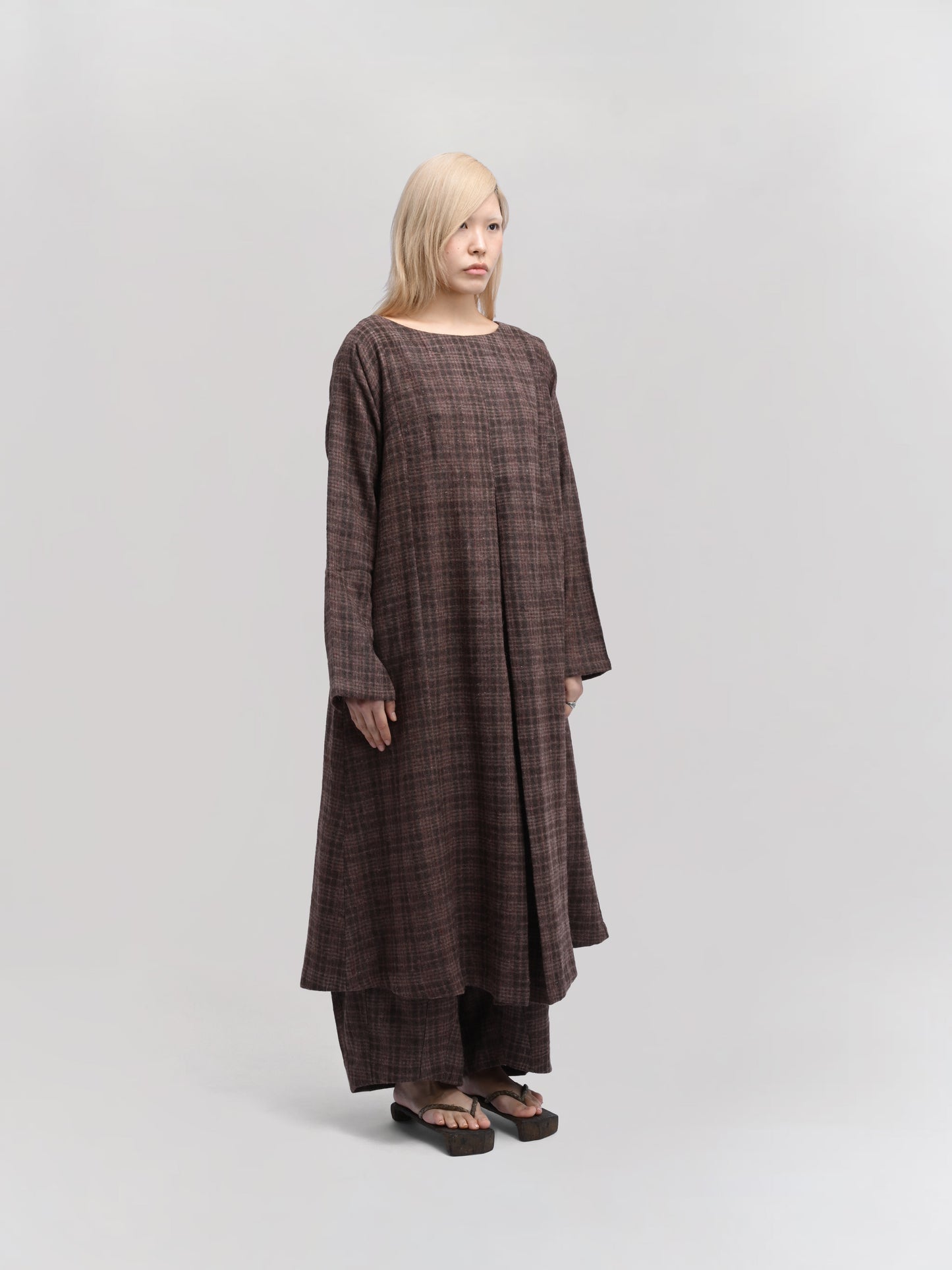 Sailor Dress – Handwoven Sheep Wool – Brown