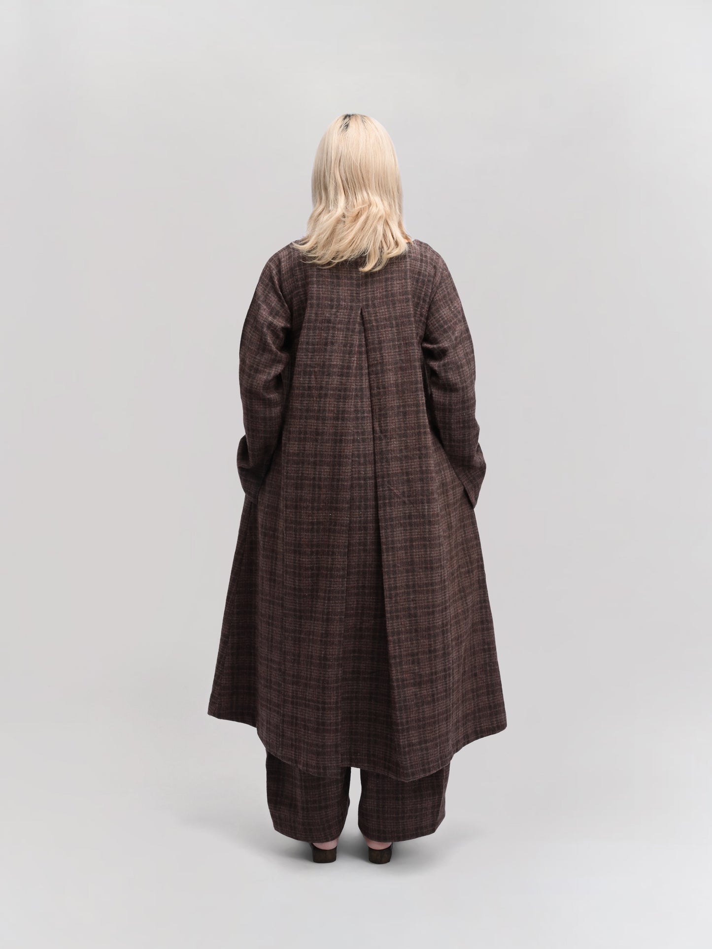 Sailor Dress – Handwoven Sheep Wool – Brown