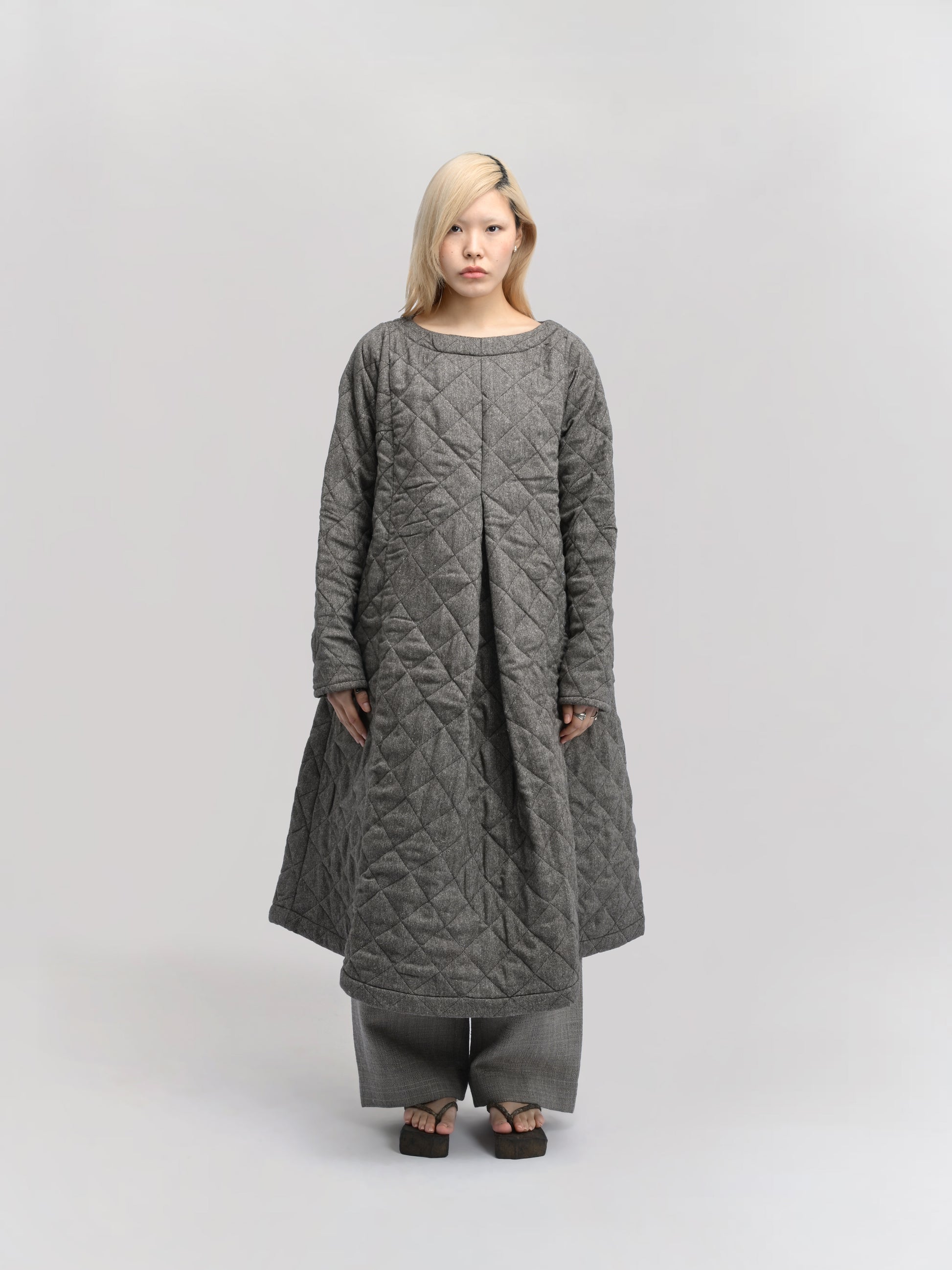 Sailor Dress – Antique Japanese Wool – Warm Gray