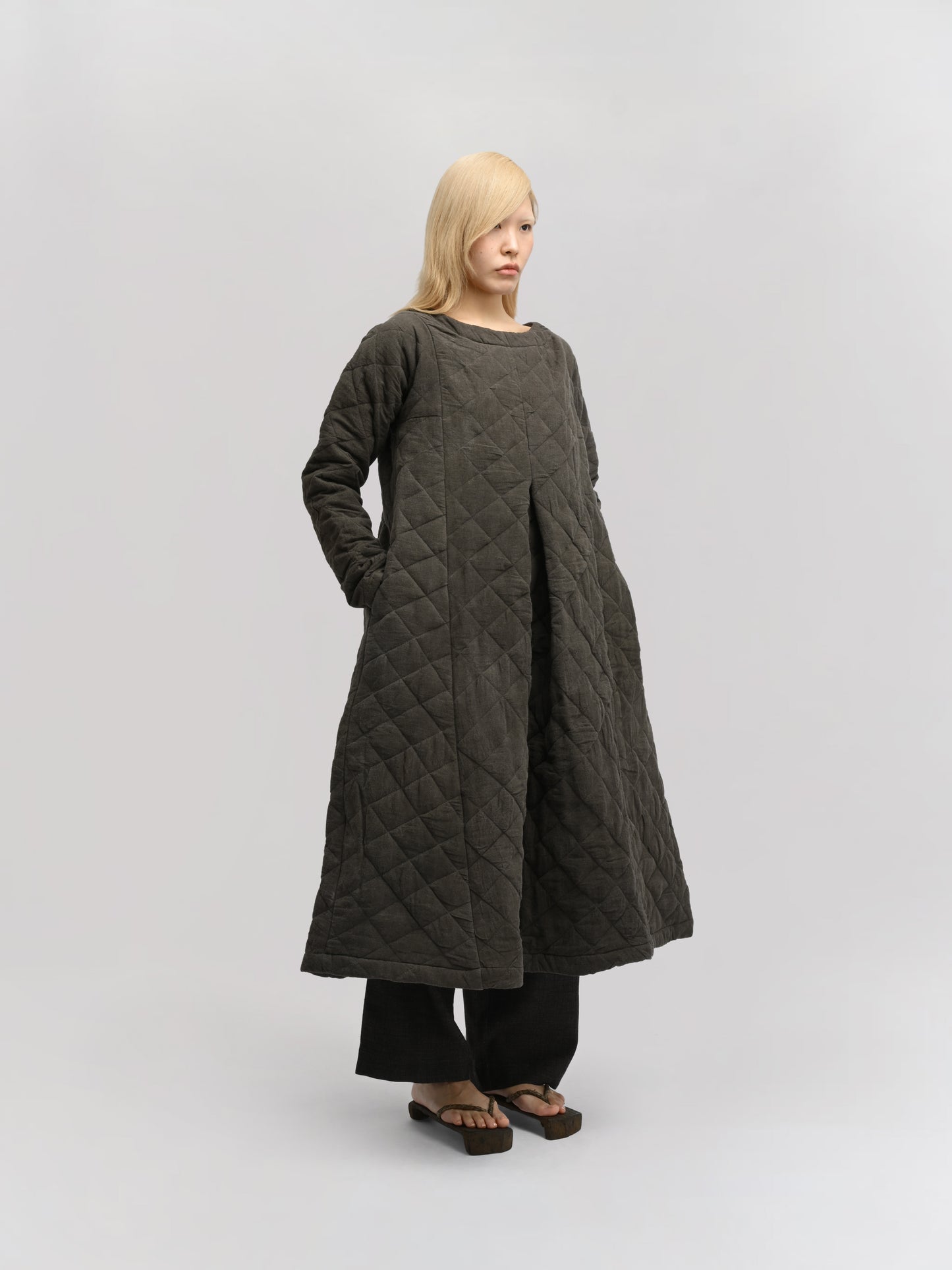 Sailor Dress – Handwoven Cotton – Grey