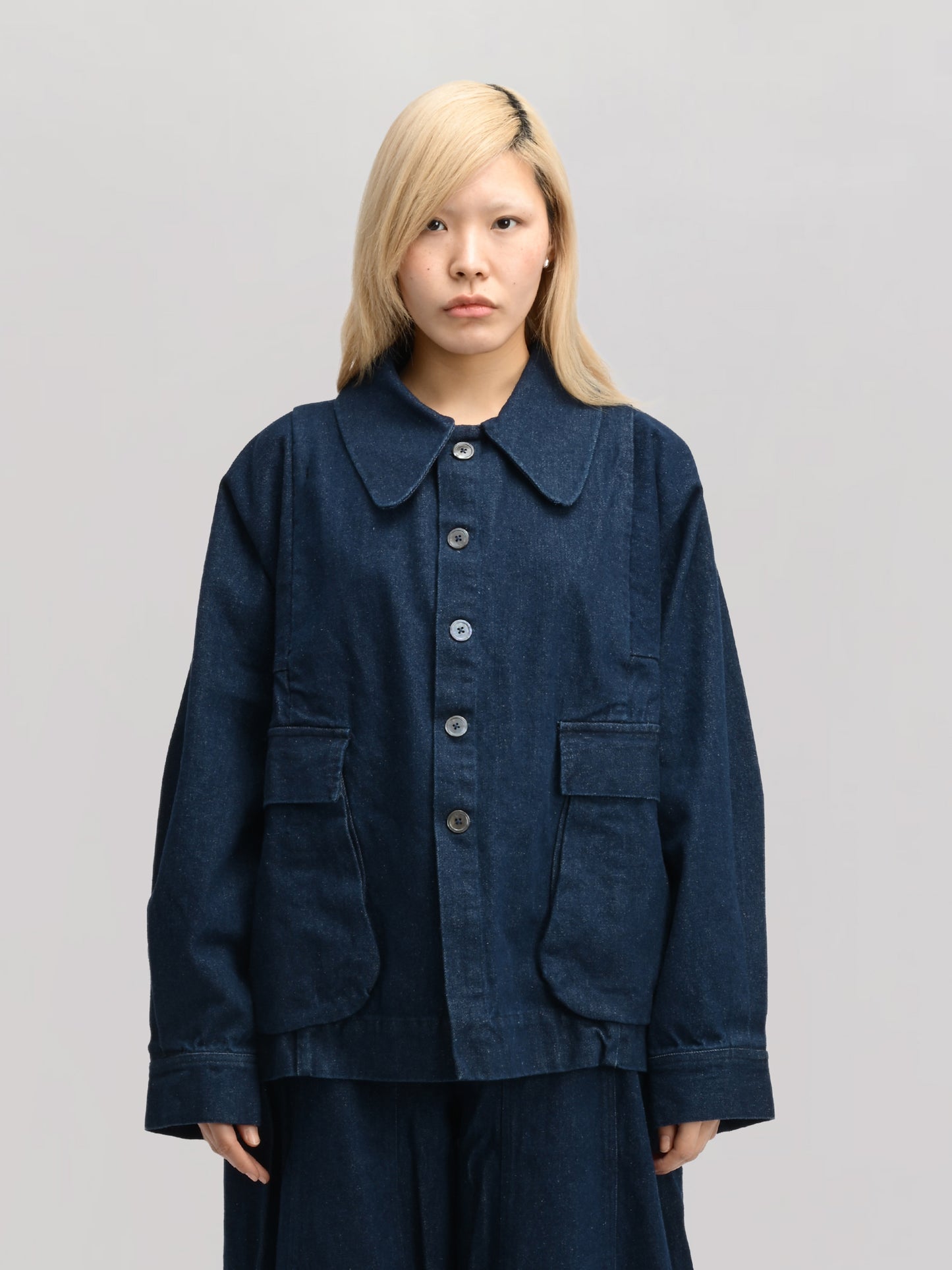 Farmer Jacket – Stonewashed Kojima Denim – Blue