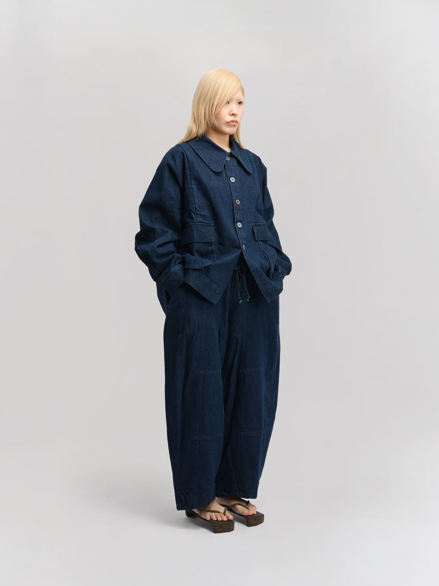 Farmer Jacket – Stonewashed Kojima Denim – Blue