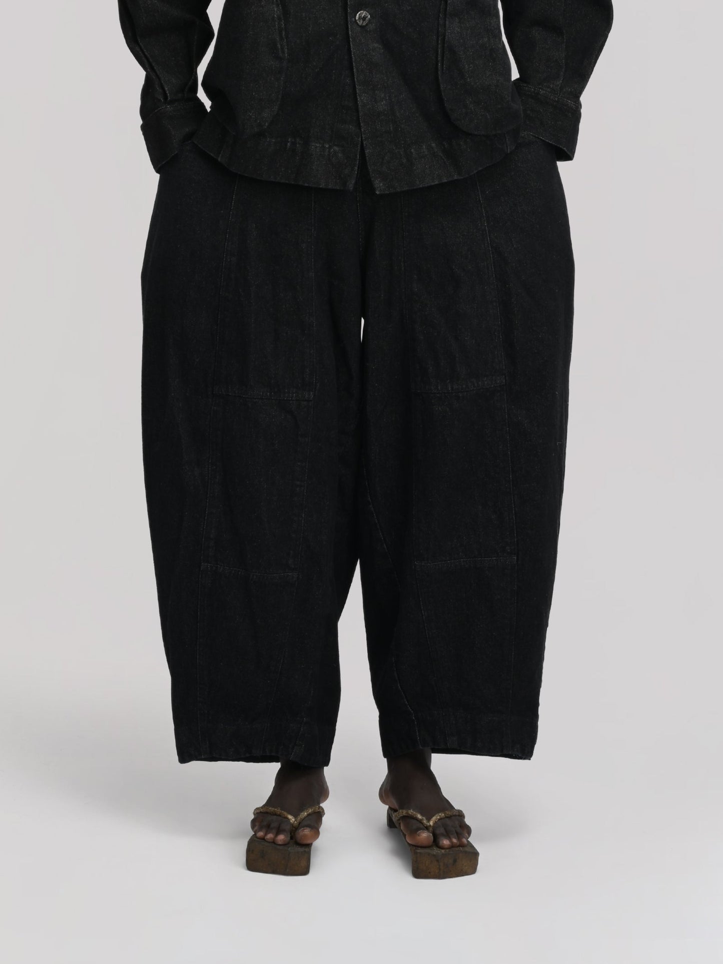 Fisherman Pant – Stonewashed Kojima Denim – Black