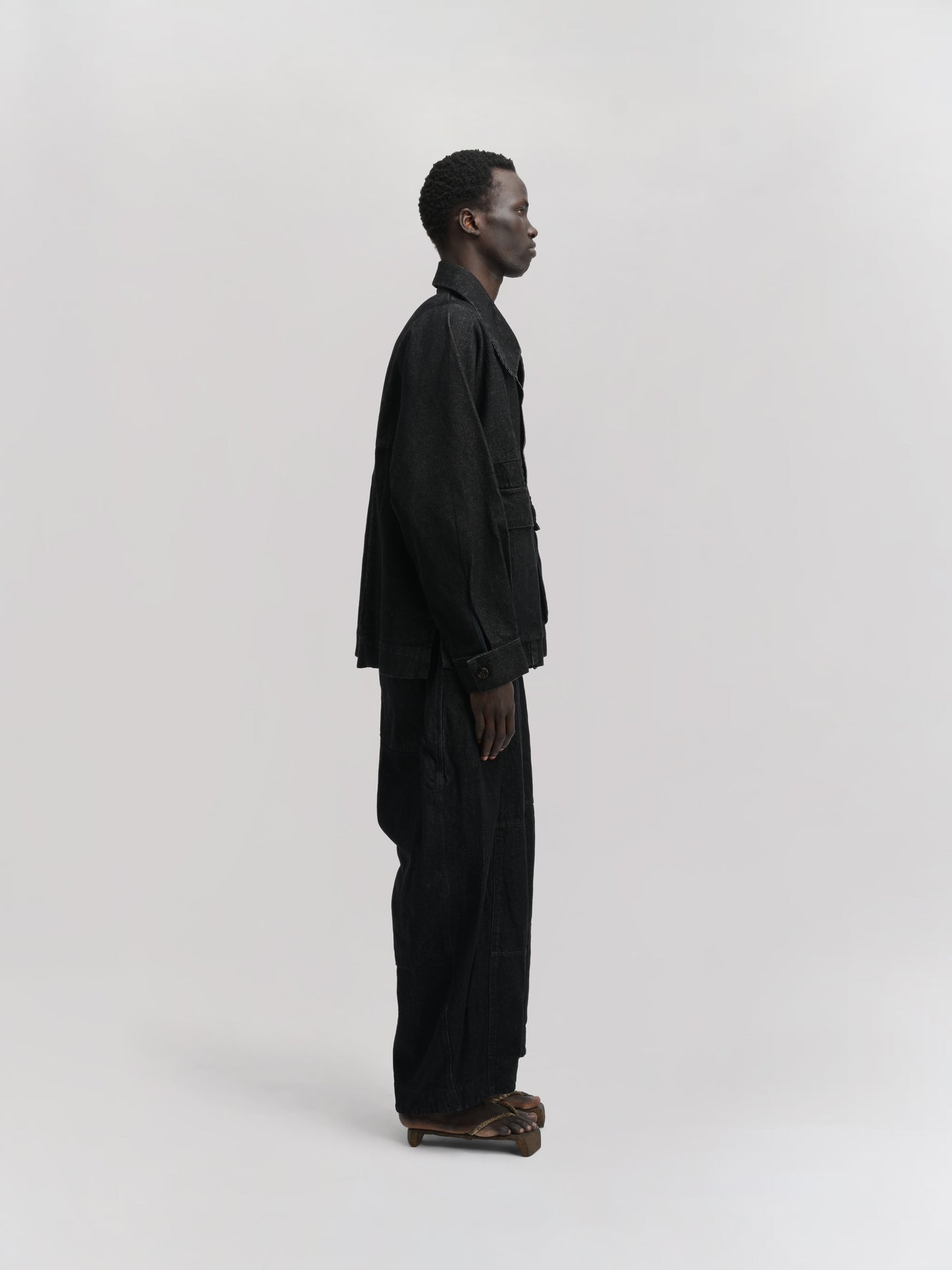 Farmer Jacket – Stonewashed Kojima Denim – Black