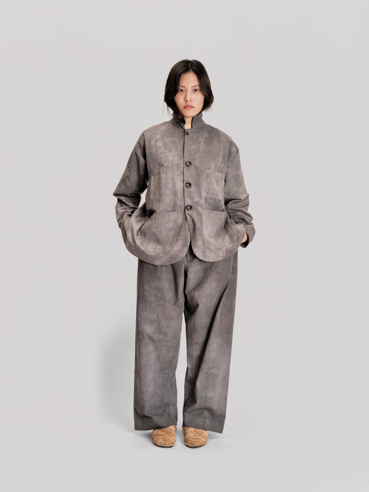 Farmer Pant – Paper Cotton – Grey