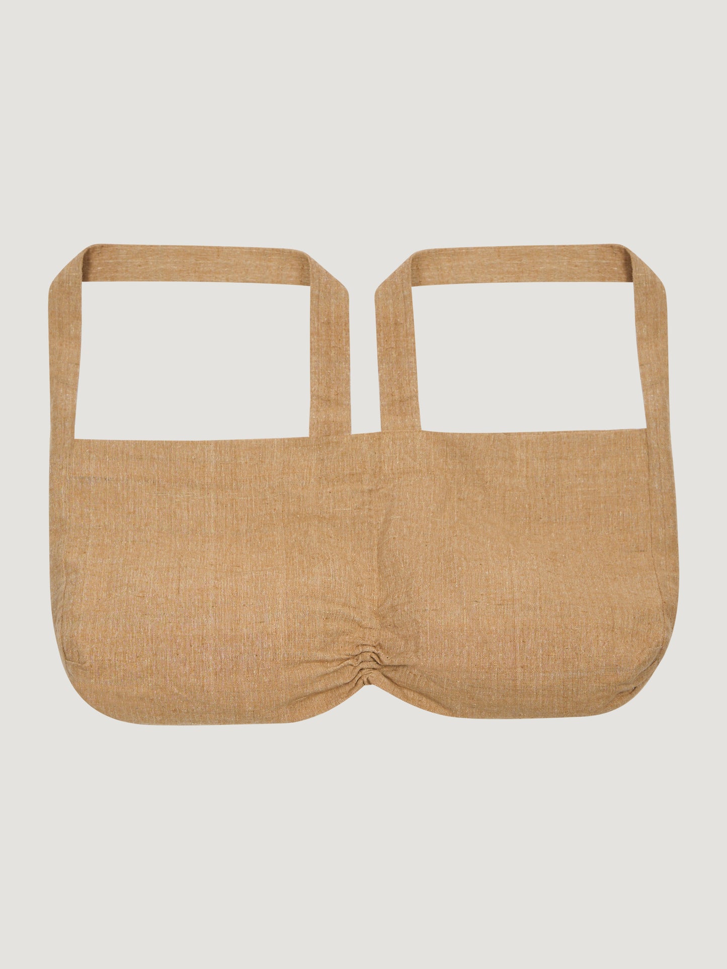 Double Tote Bag – Handwoven Kala Cotton – Natural White