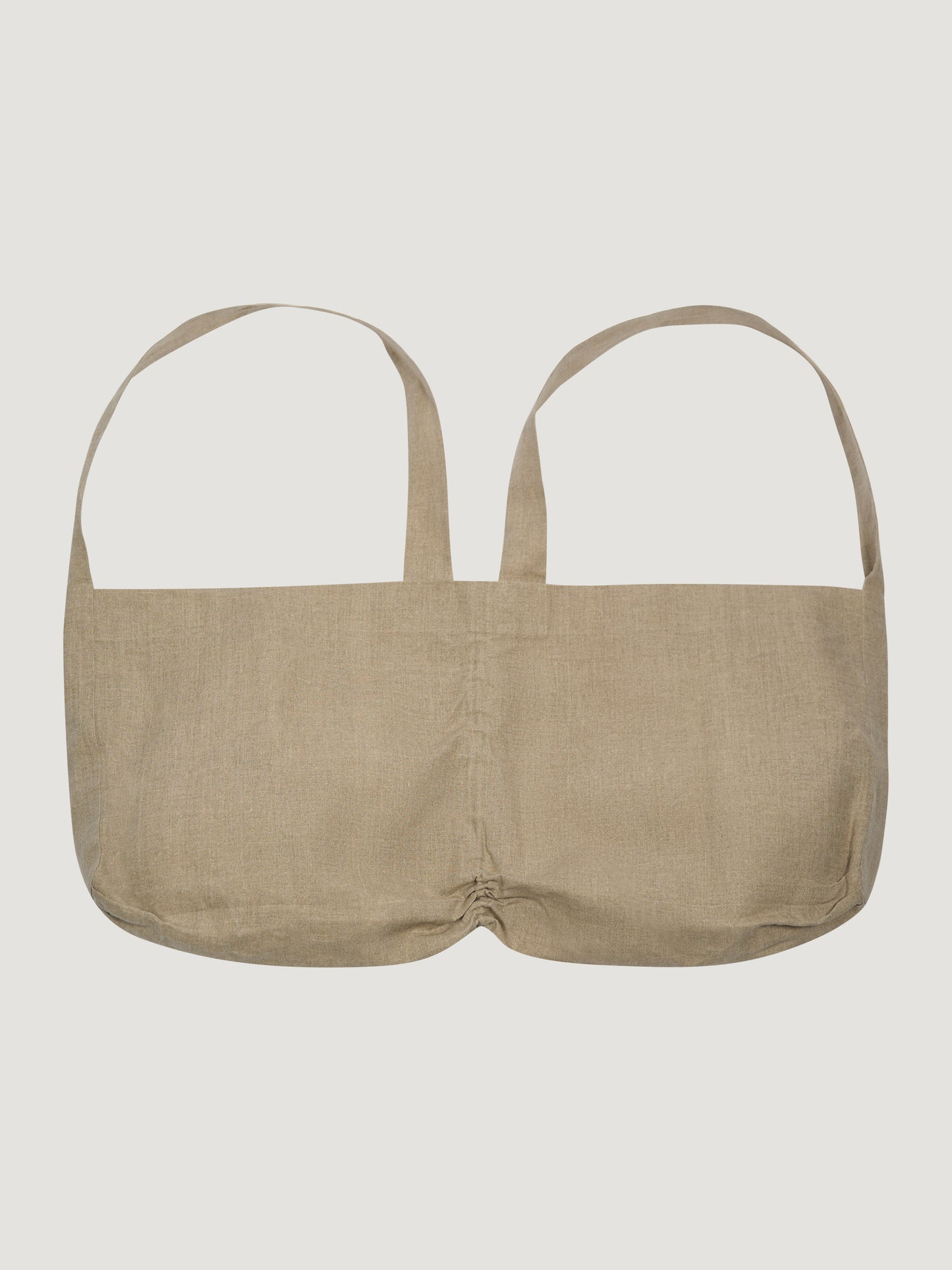Pear Drop Bag – Waxed Linen – Sand