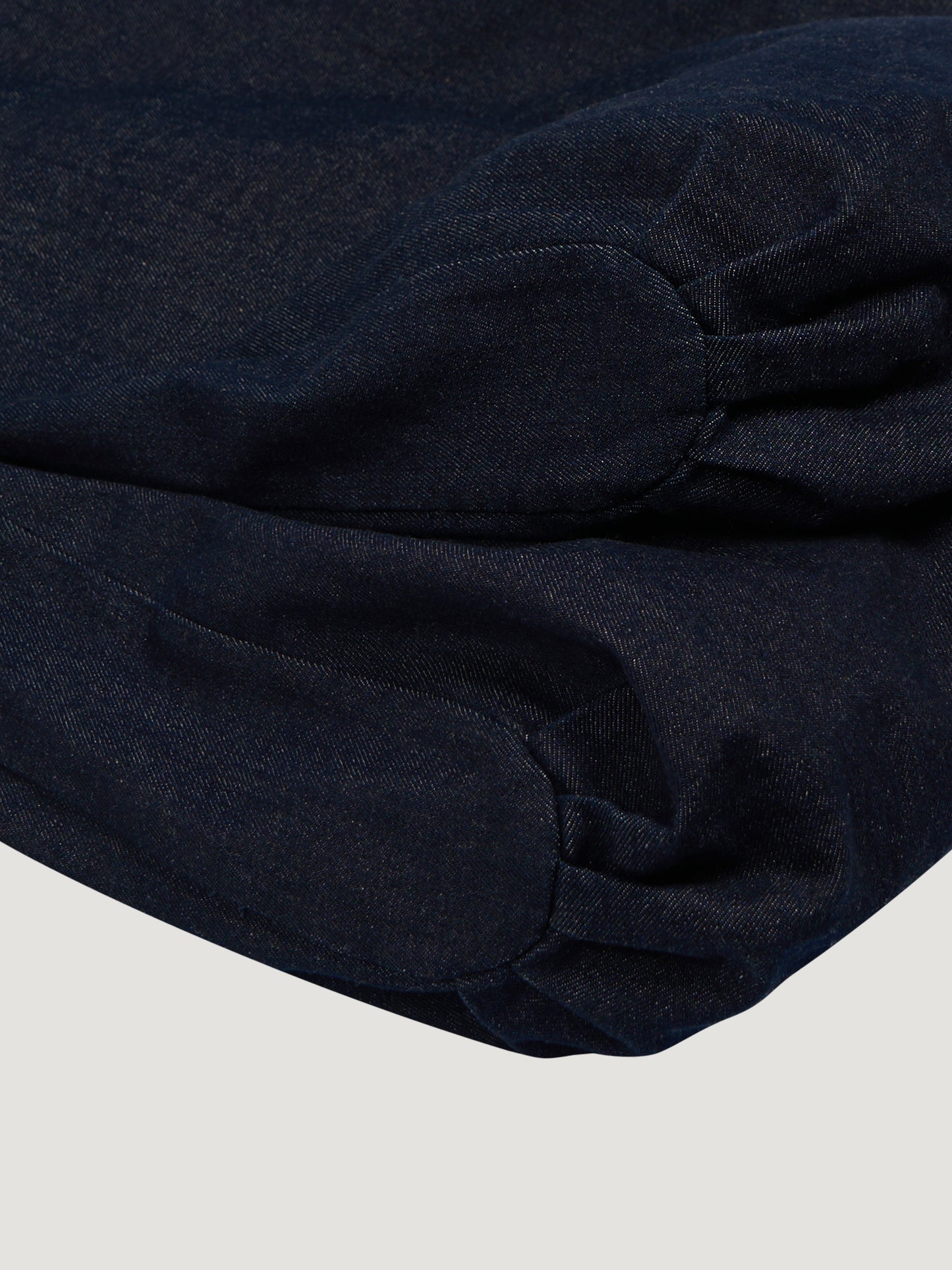 Double Tote Bag – Kojima Heavy Denim – Naturally Dyed Black