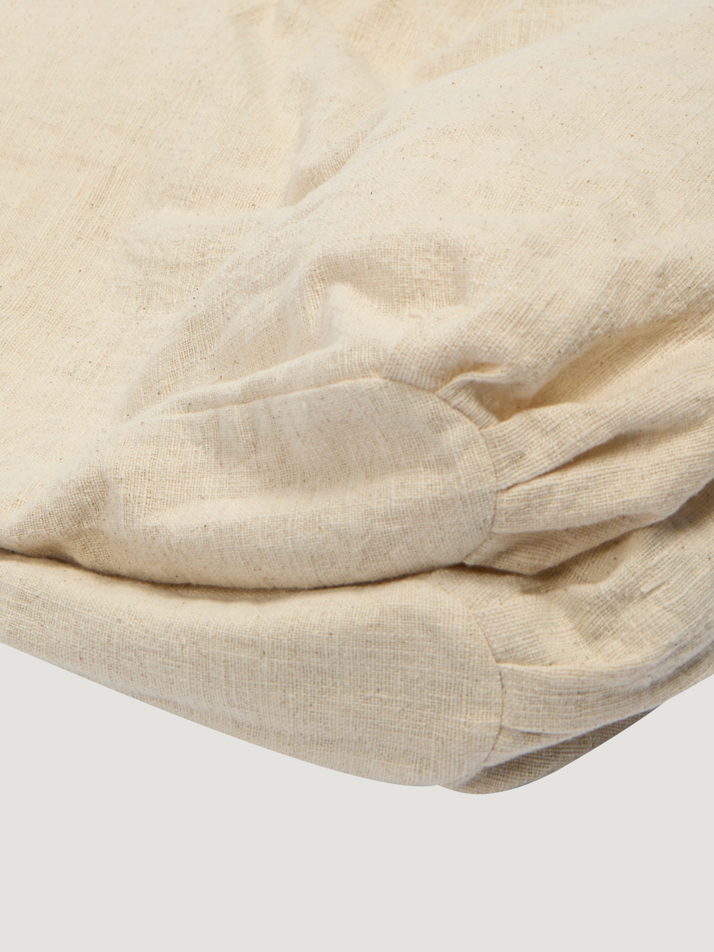 Double Tote Bag – Handwoven Kala Cotton – Beige