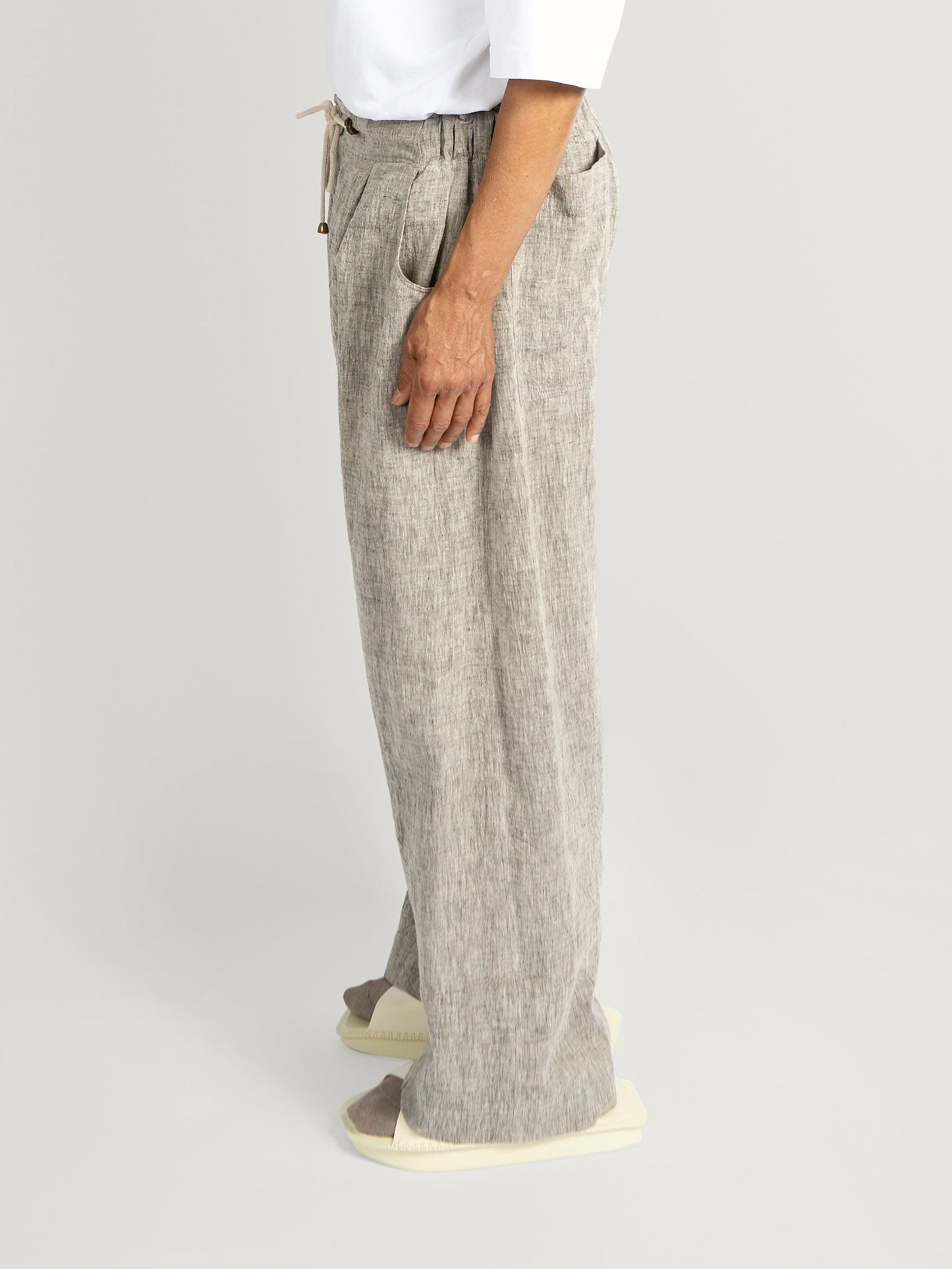 Farmer Pant – Handwoven Kala Cotton – Linen Gray