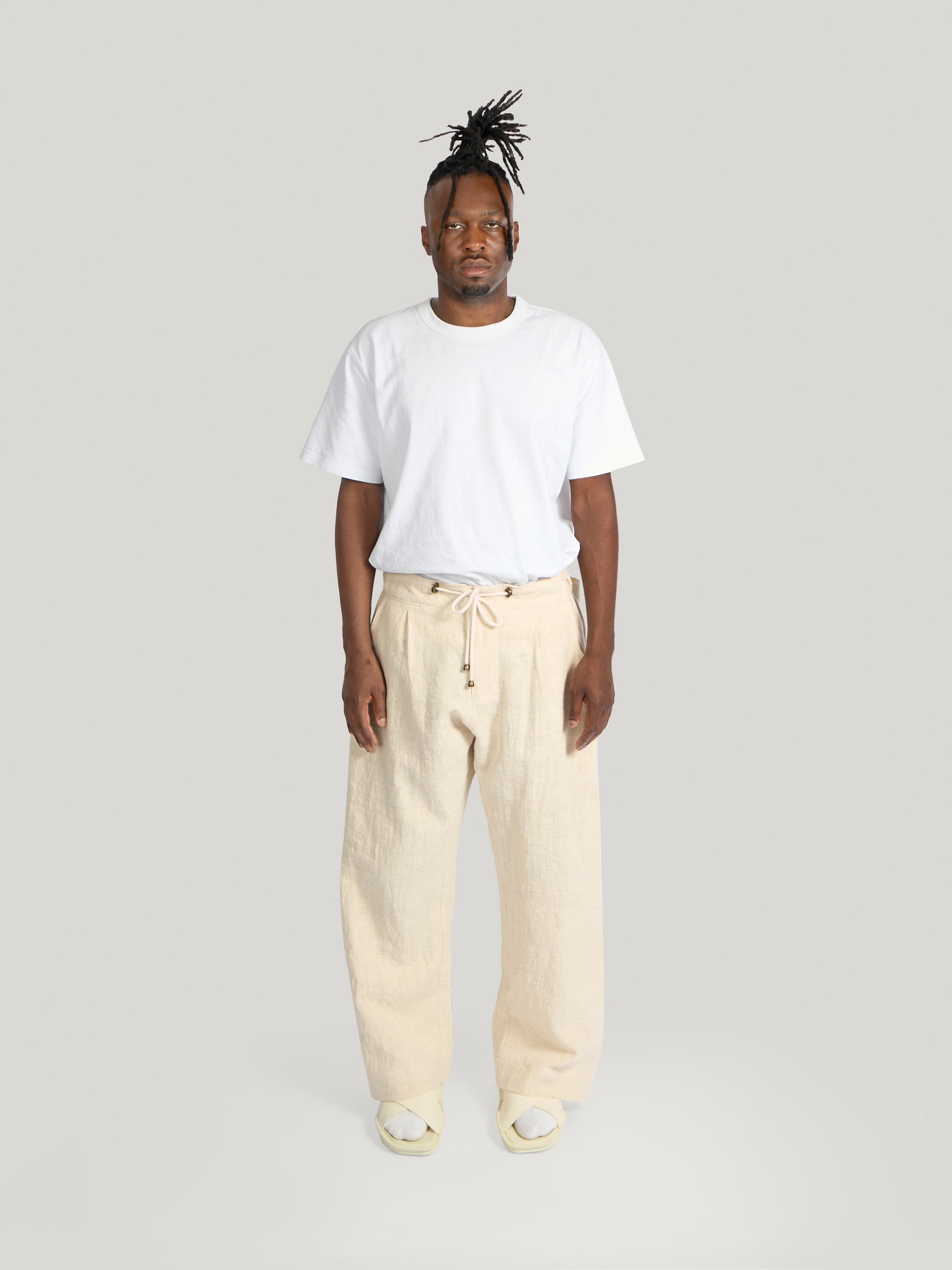 Farmer Pant – Handwoven Kala Cotton – Beige