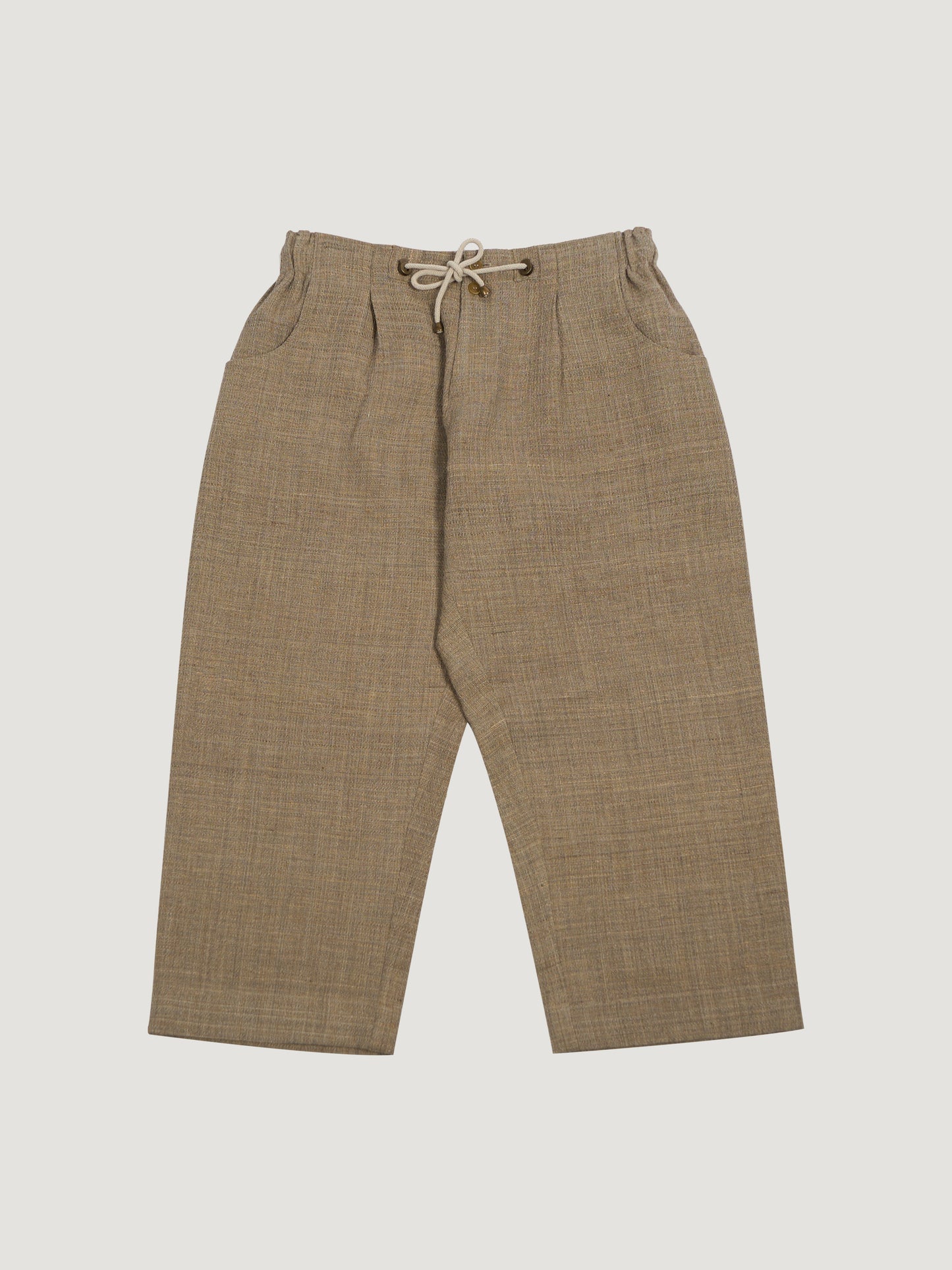 Farmer Pant – Handwoven Silk & Cotton – Beige