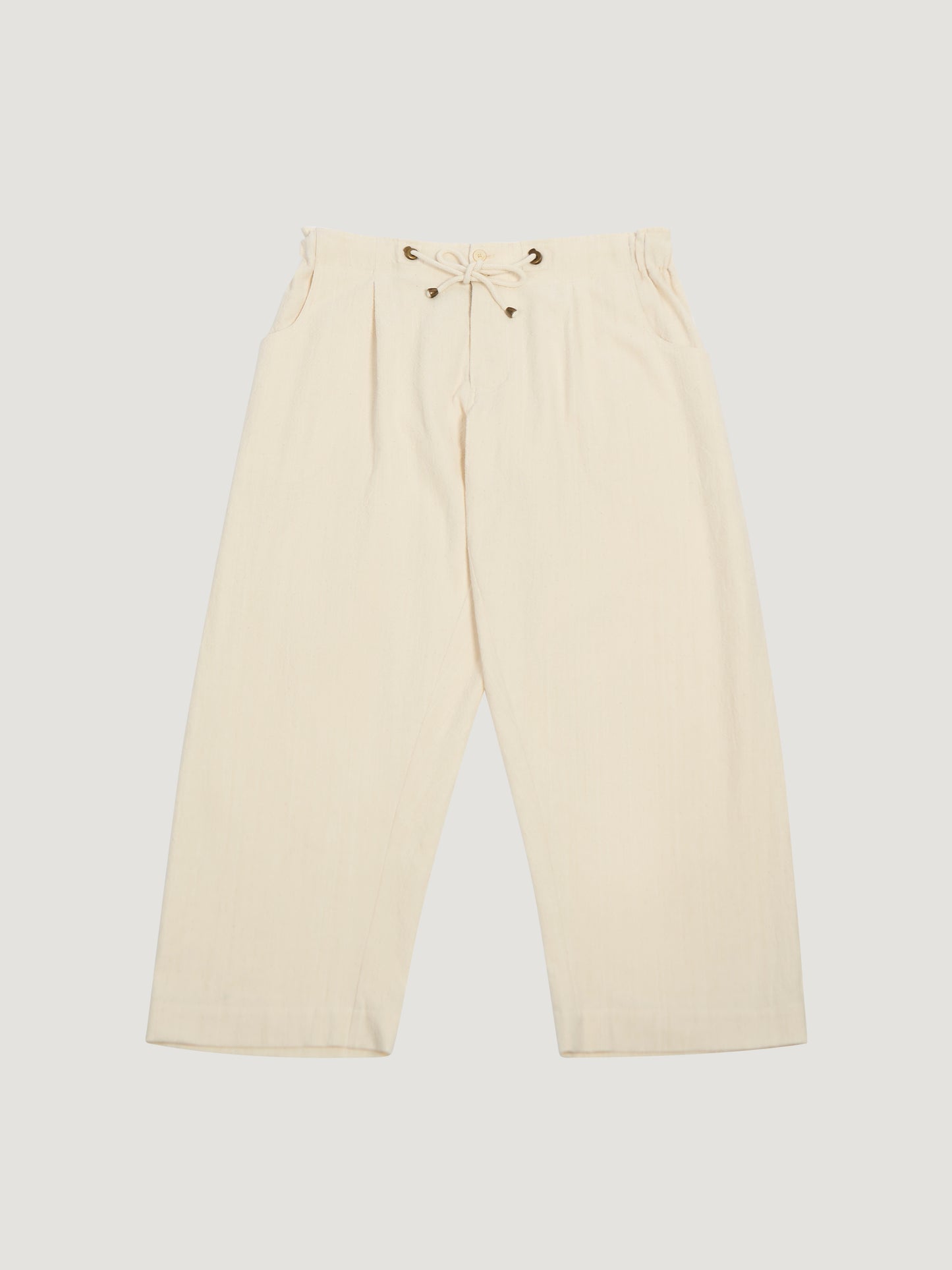Farmer Pant – Herringbone Fuuai Cotton – Cream