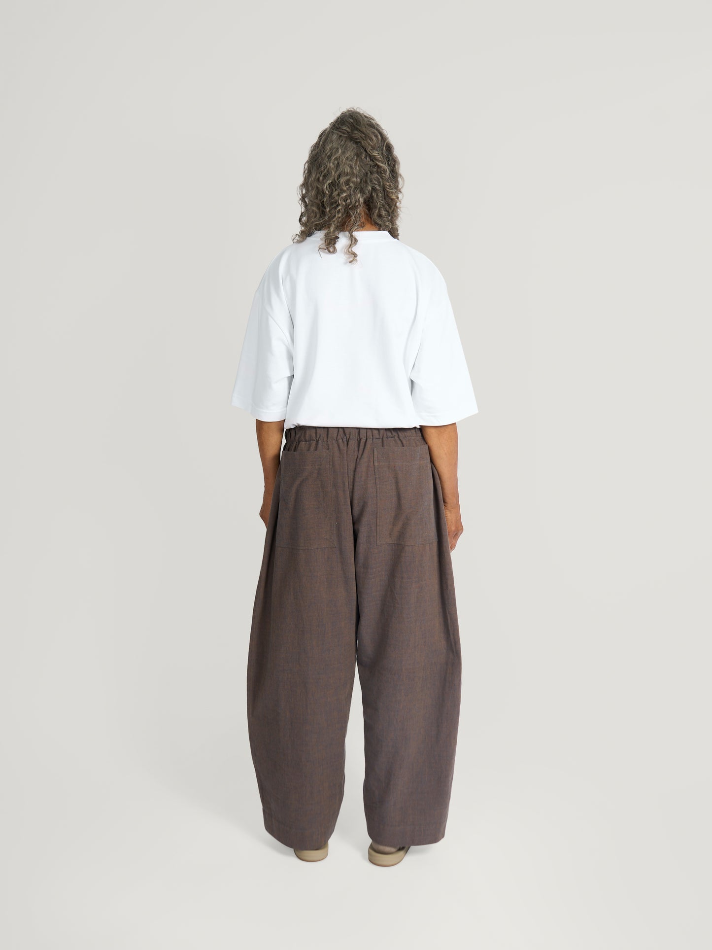 Farmer Pant – Fuuai Cotton – Chocolate Brown