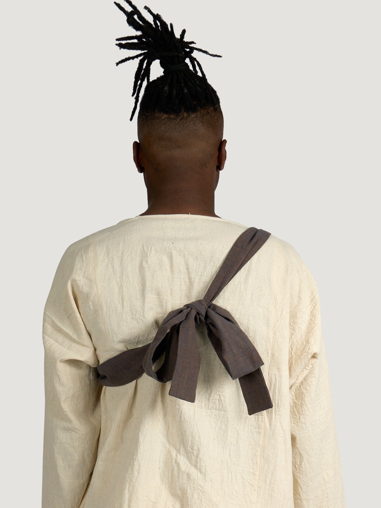 Pear Drop Bag – Persimmon & Indigo Dyed Fuuai Cotton – Japan