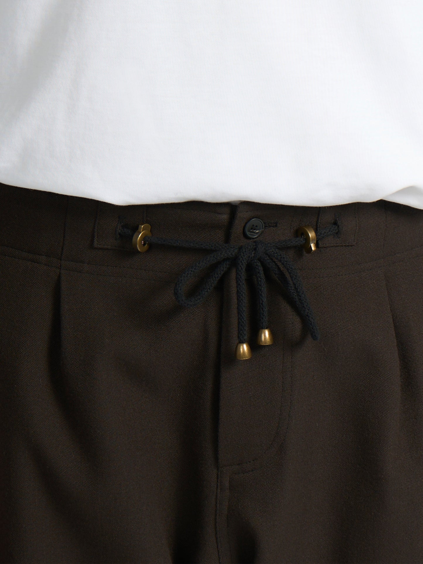 Farmer Pants – Boiled Wool – Dark Brown