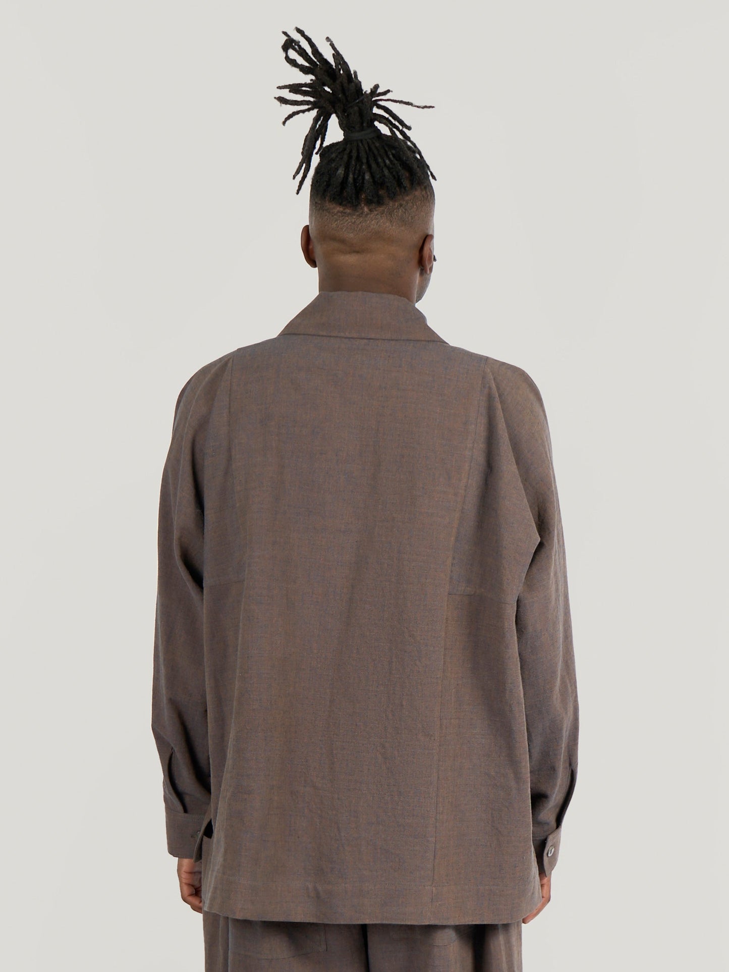 Farmer Jacket – Fuuai Cotton – Persimmon & Indigo