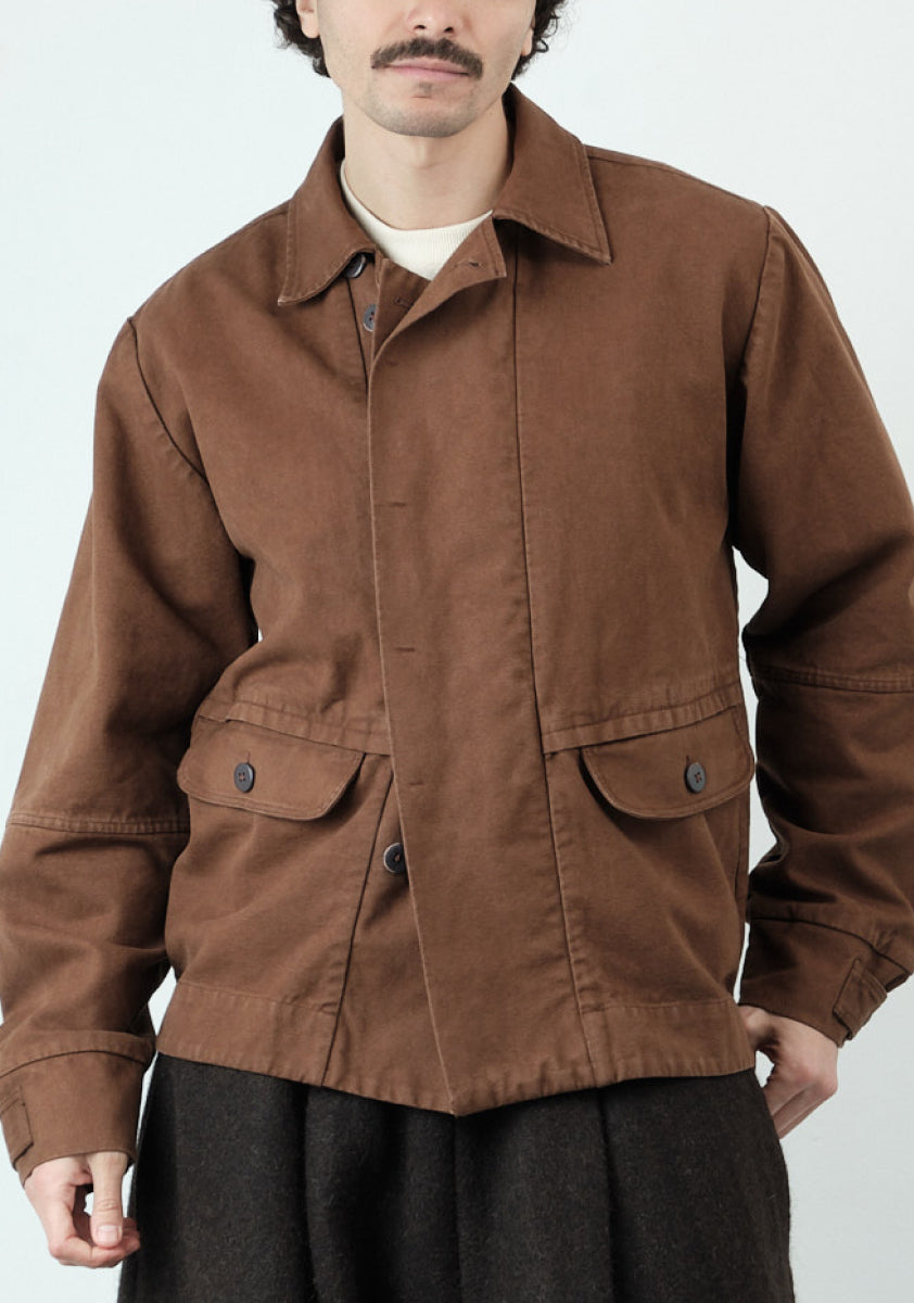 Blouson Jacket – Stonewashed Duck Canvas – Brown