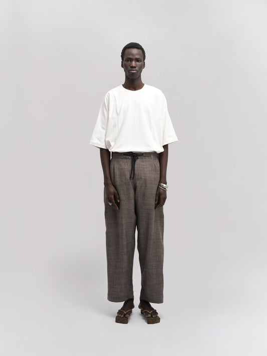 Farmer Pant – Handwoven Wool – Earthy Brown