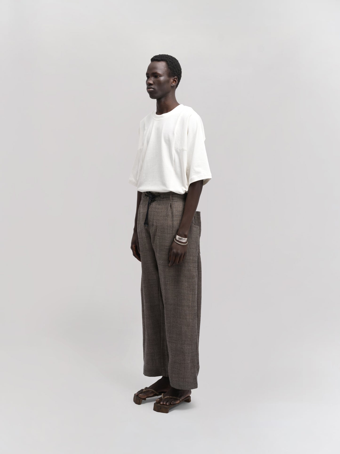 Farmer Pant – Handwoven Wool – Earthy Brown