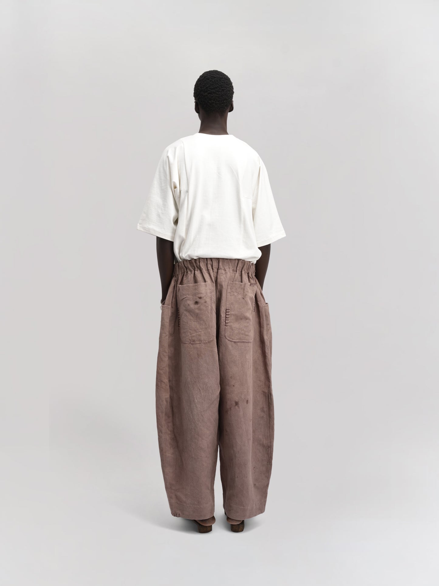 Fisherman Pant – Linen Cotton Blend – Clay Brown