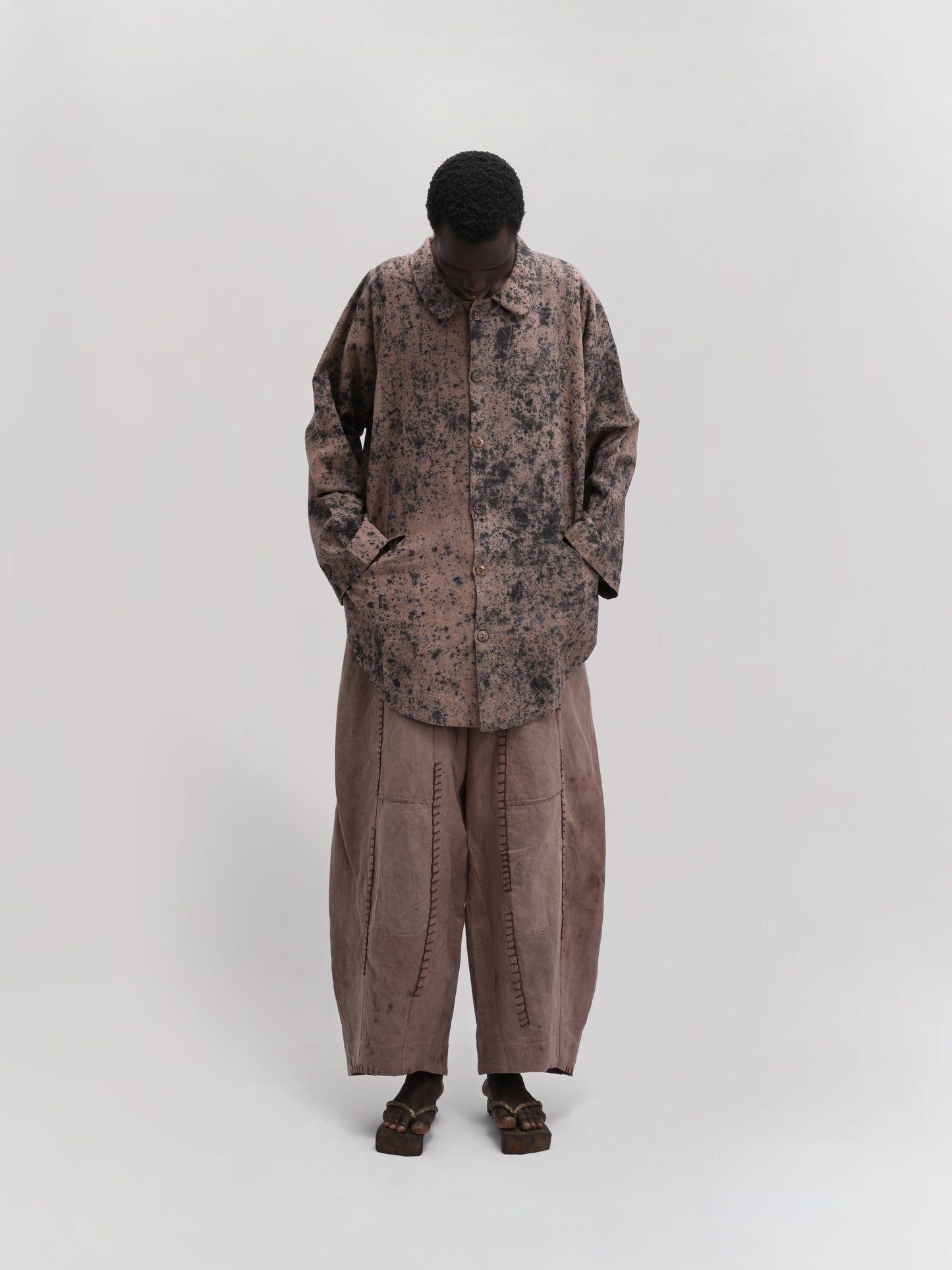 Fisherman Pant – Linen Cotton Blend – Clay Brown