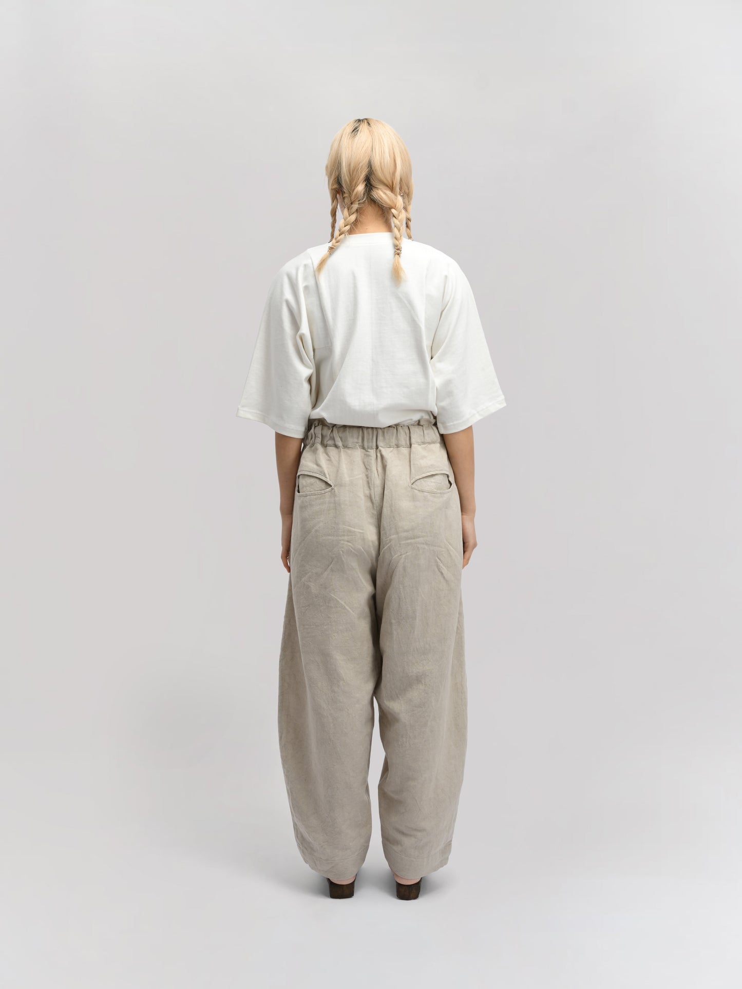 Sailor Pant – Linen Cotton Blend – Dyed Grey